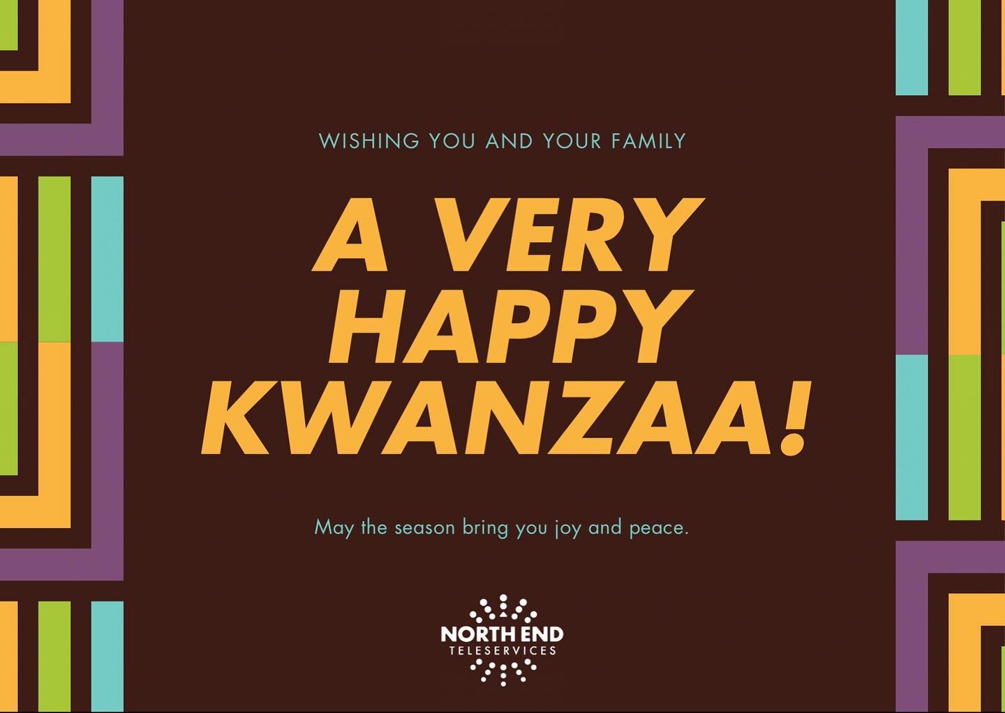 Wishing all who celebrate a Joyous Kwanzaa and Hearty Karamu!