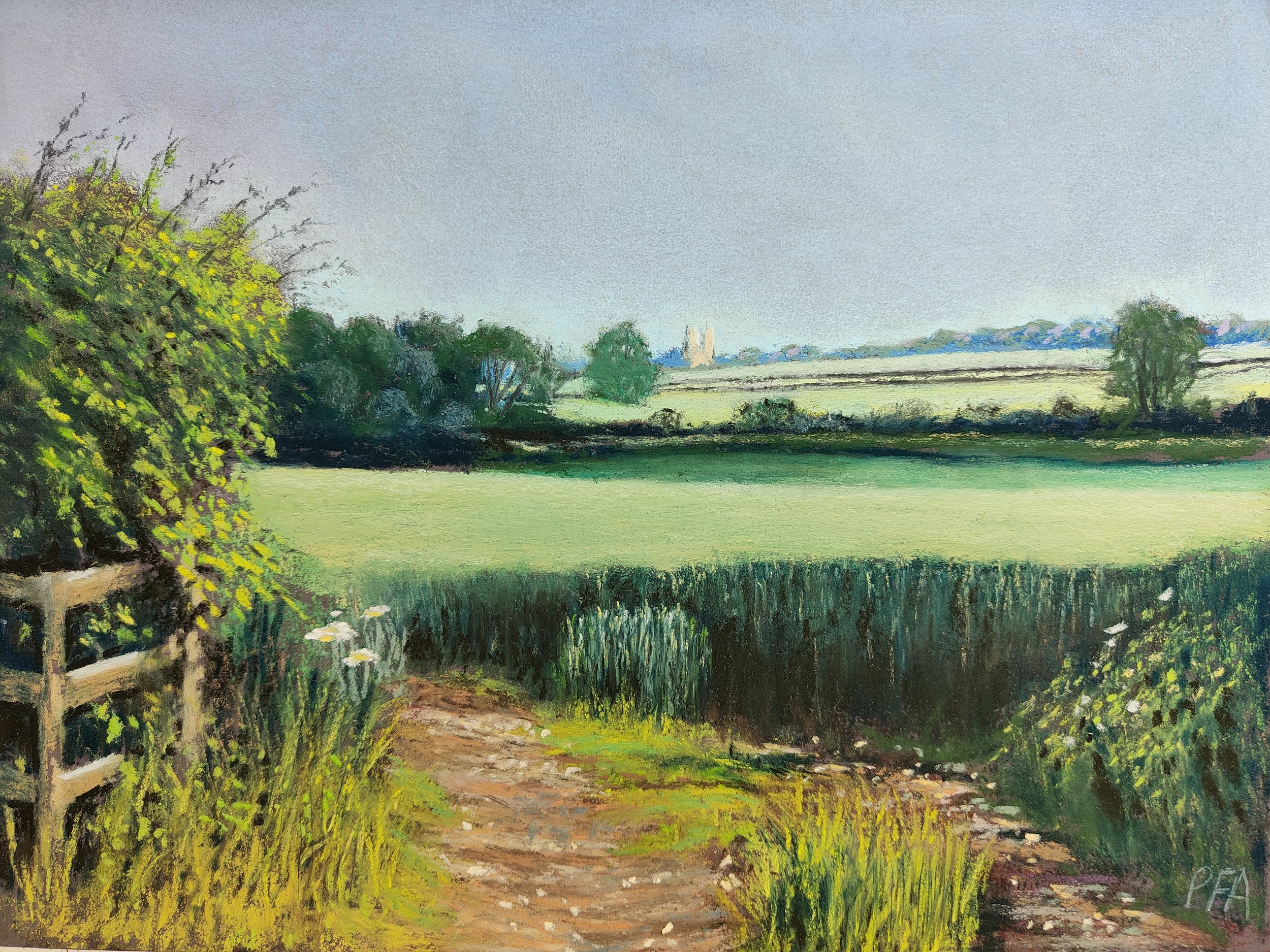 Towards the Minster, Cold Harbour Farm