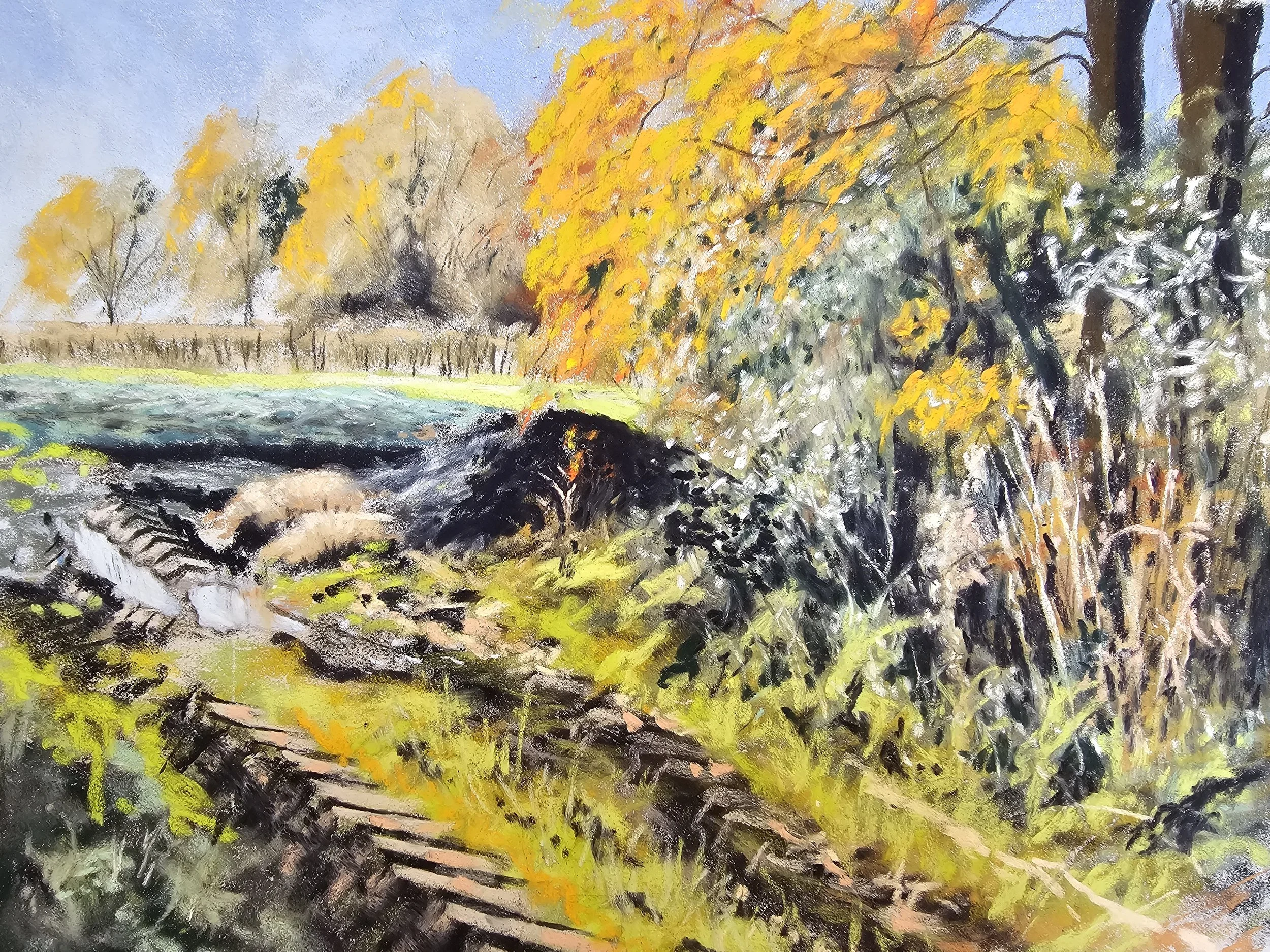 By Dale Gate. Soft pastels on Art Spectrum paper, 12" x 9", £165 framed.