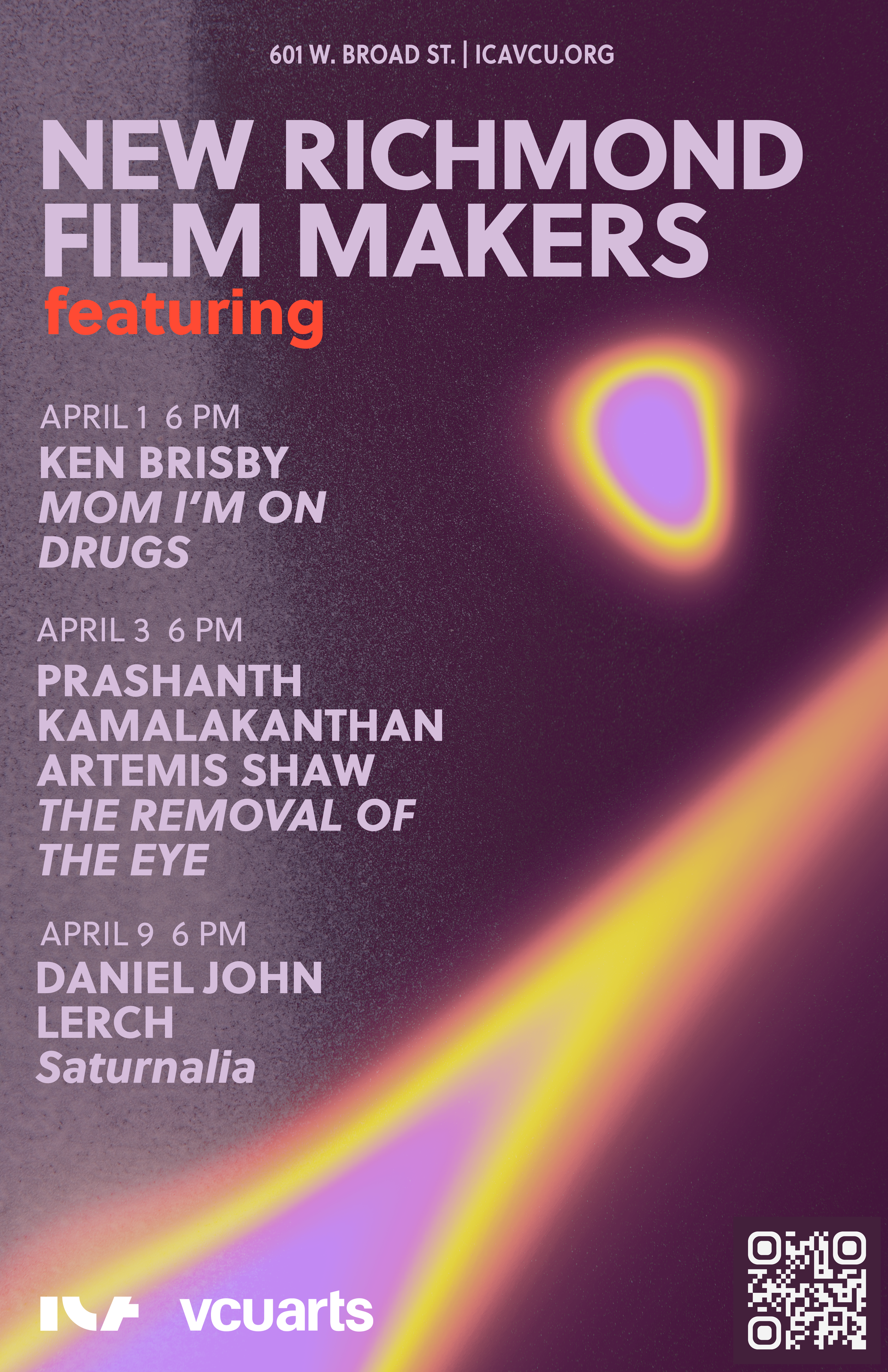 ICA VCU, New Richmond Film Makers Program,  Poster
