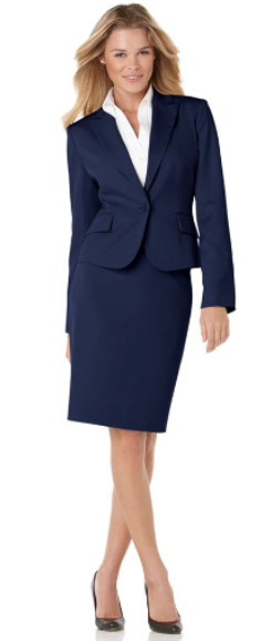 blue business attire