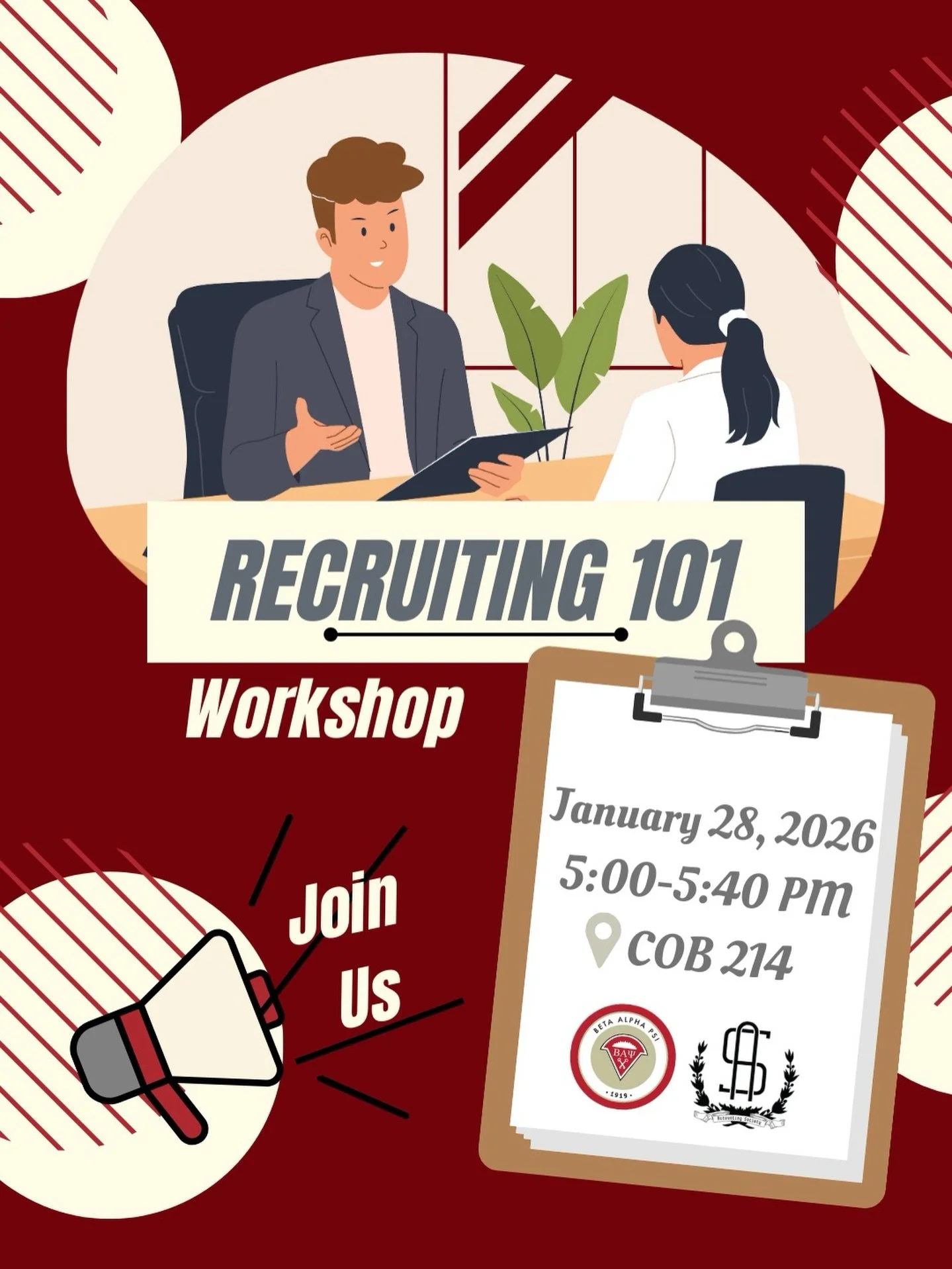 Join us for our Recruiting 101 workshop! One designed to break down the recruiting process and help you put your best foot forward! 
Whether you&rsquo;re brand new to recruiting or just want to sharpen your skills, we&rsquo;ll cover what to expect, h