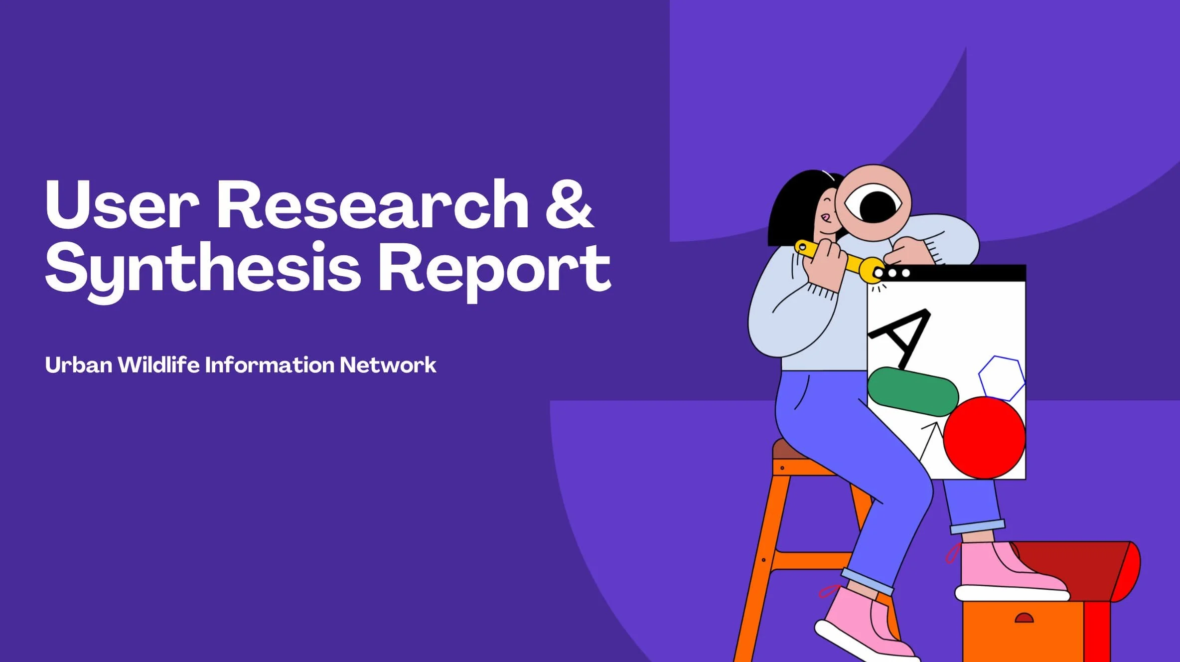 a user research report and marketing strategy document created for a nonprofit organization