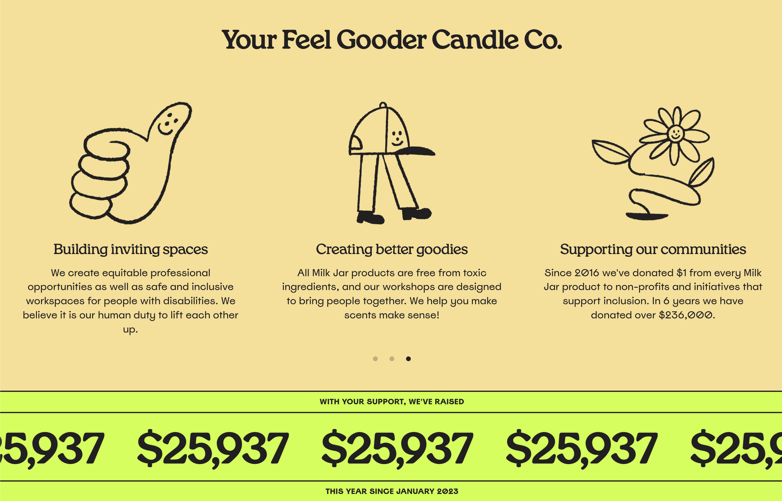 playful doodles on a website