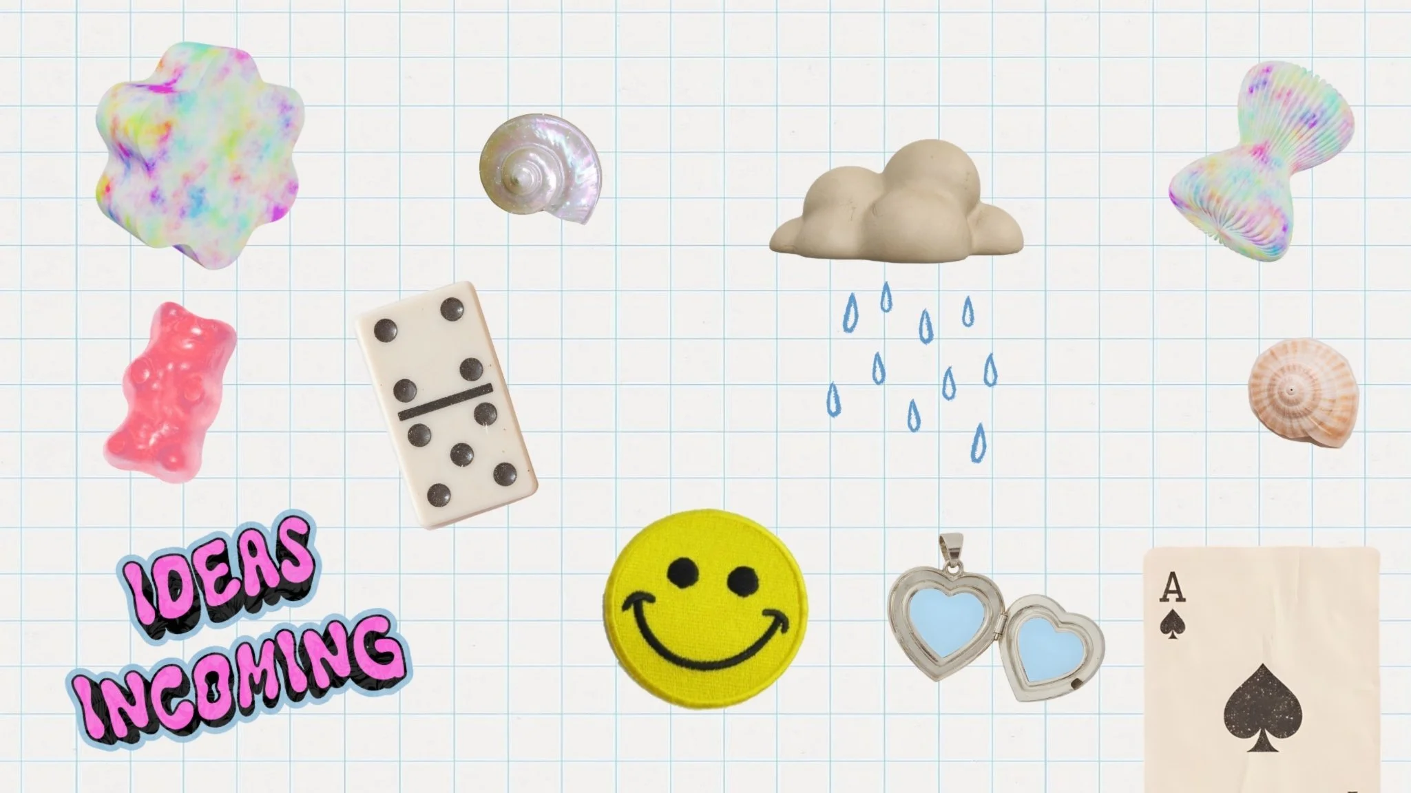 a website featuring popular 2026 web design trend trinkets and y2k elements