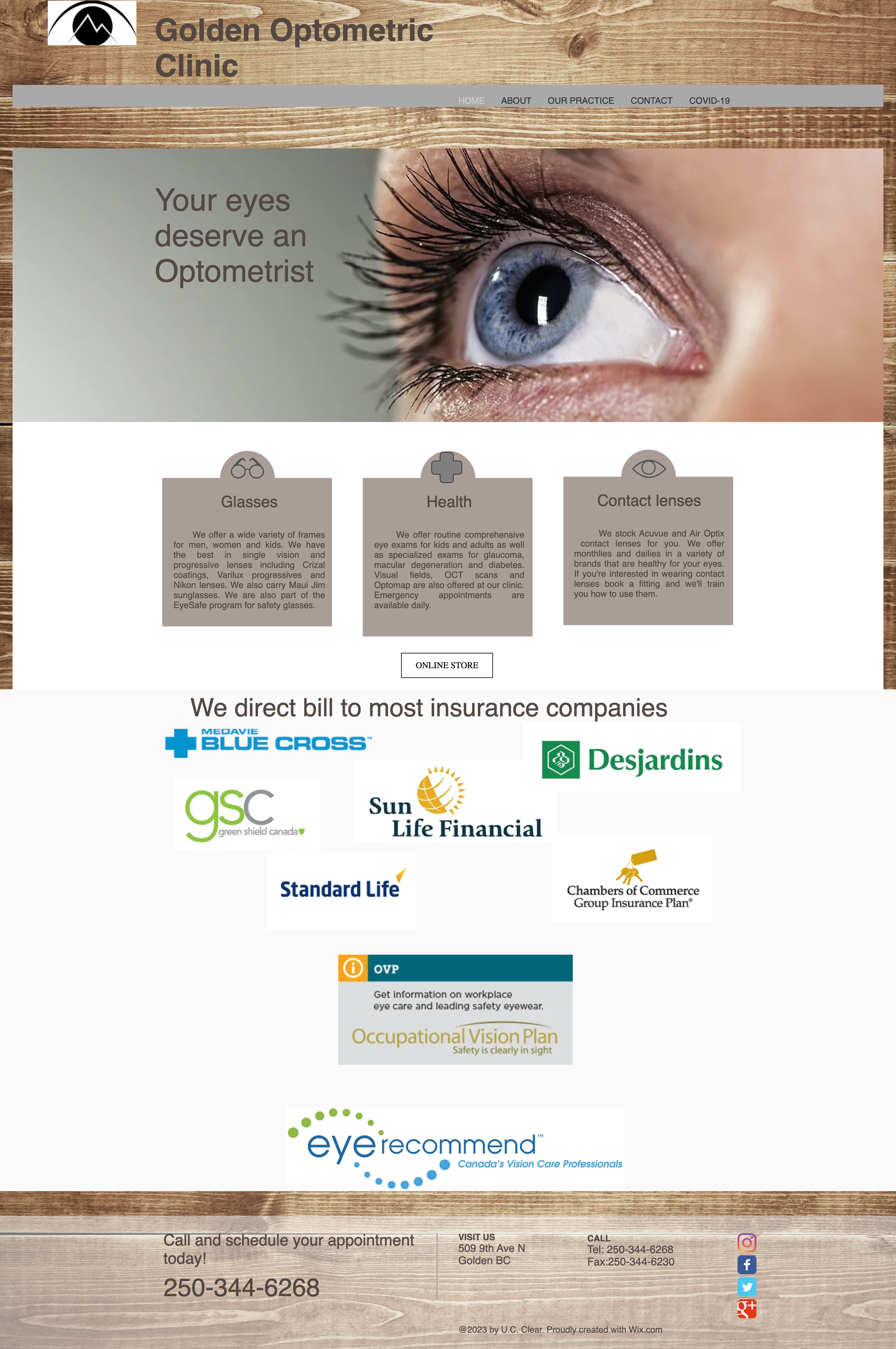 a website before redesign