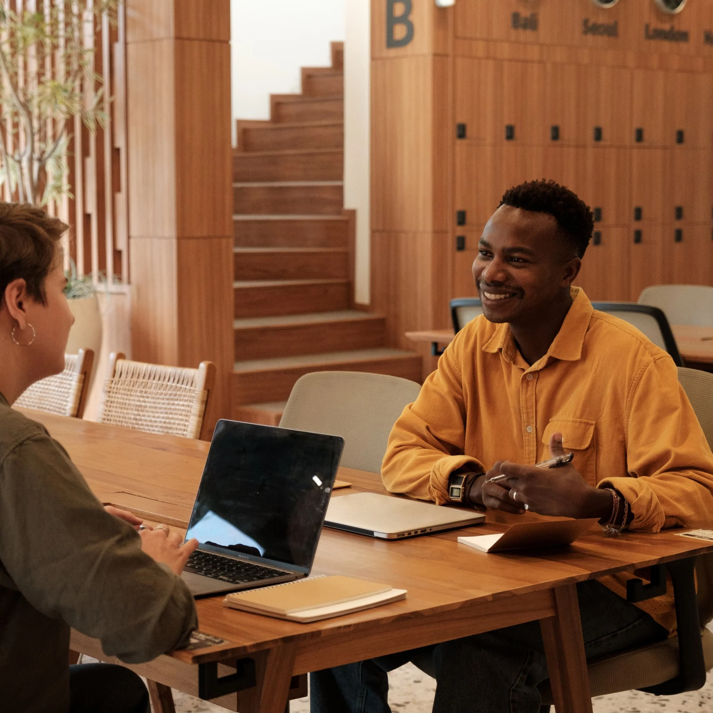 squarespace designer and nonprofit website client talking about the benefits of Squarespace