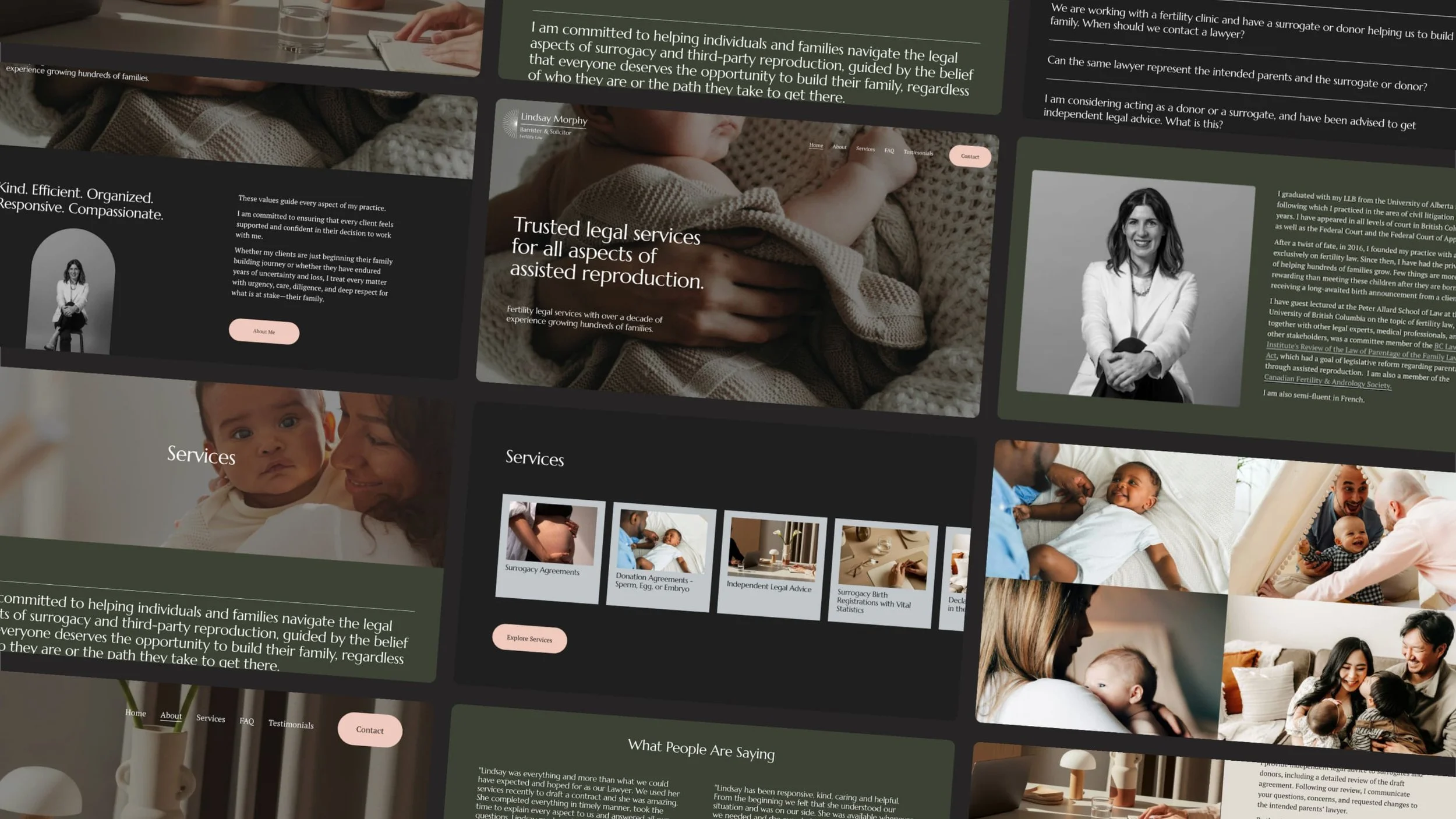 squarespace law firm branding and web design