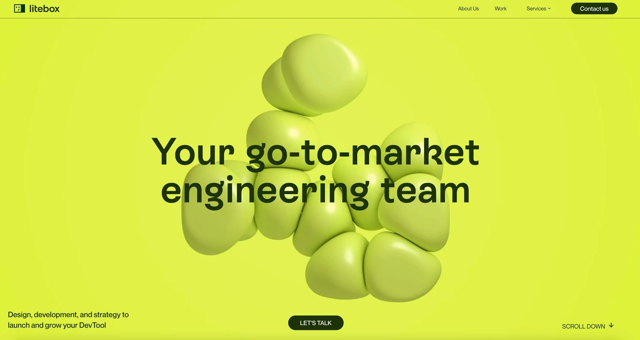 squishy  3d shapes on a website to give a textured look