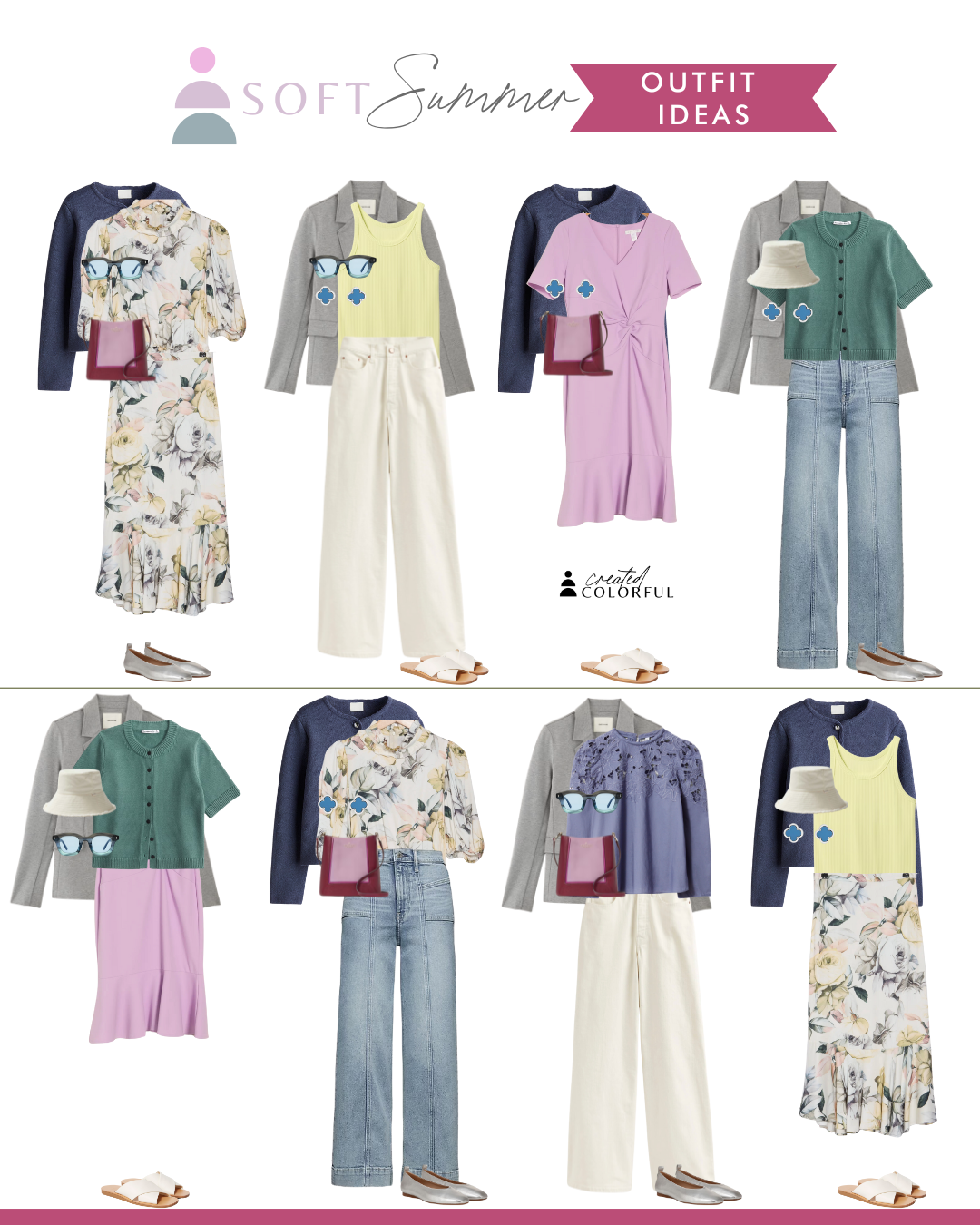 Shop by Season: Outfits, Clothes, Makeup for Summer Palettes — Created ...