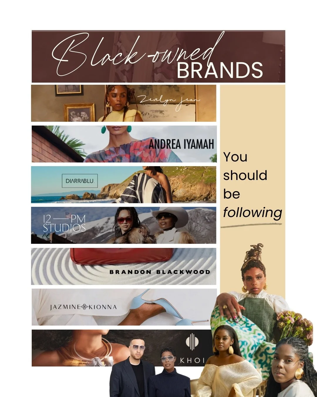 If you don&rsquo;t follow these 7 Black-Owned brands you are missing out.

Comment BLOG and we&rsquo;ll send you a blog with some of our fave picks from each brand 👇

Their designs are elite, creative, colorful, innovative, and Pinterest board worth