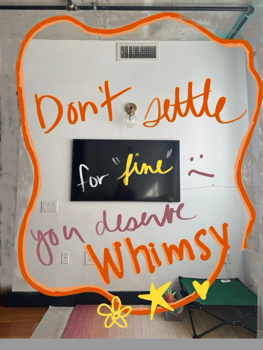 Swipe to the end for the reveal 👀🦋

Comment WHIMSY if you want the links + full story 🌈

But this ADHD side quest for whimsy got me thinking&hellip;Don&rsquo;t we all do this exact same thing with clothes?

Just like I set up my living room with a