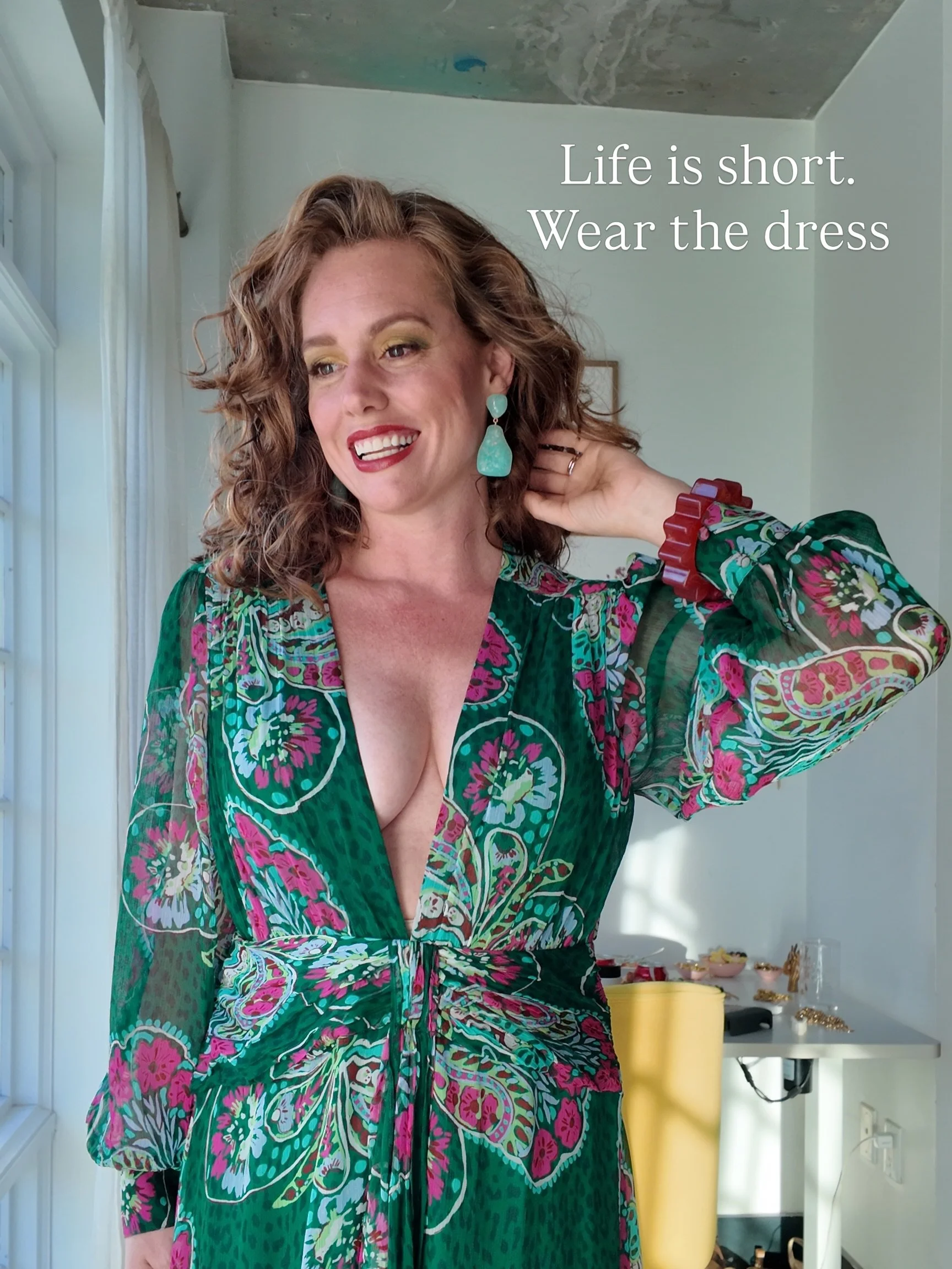 Fun fact: her dress launched Google images lol

On my way to my friend @zerowastedaniel&rsquo;s new collection launch 🤩 eek 🙌