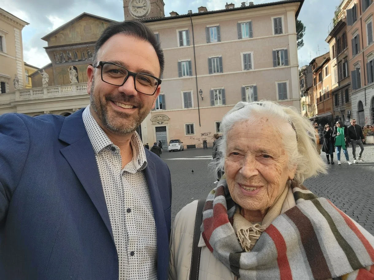 With Wanda - St. Pier Giorgio_s Neice.jpg