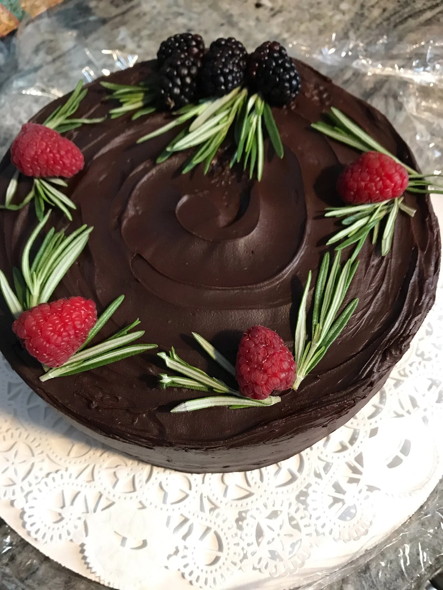 Chocolate Blackberry Cake