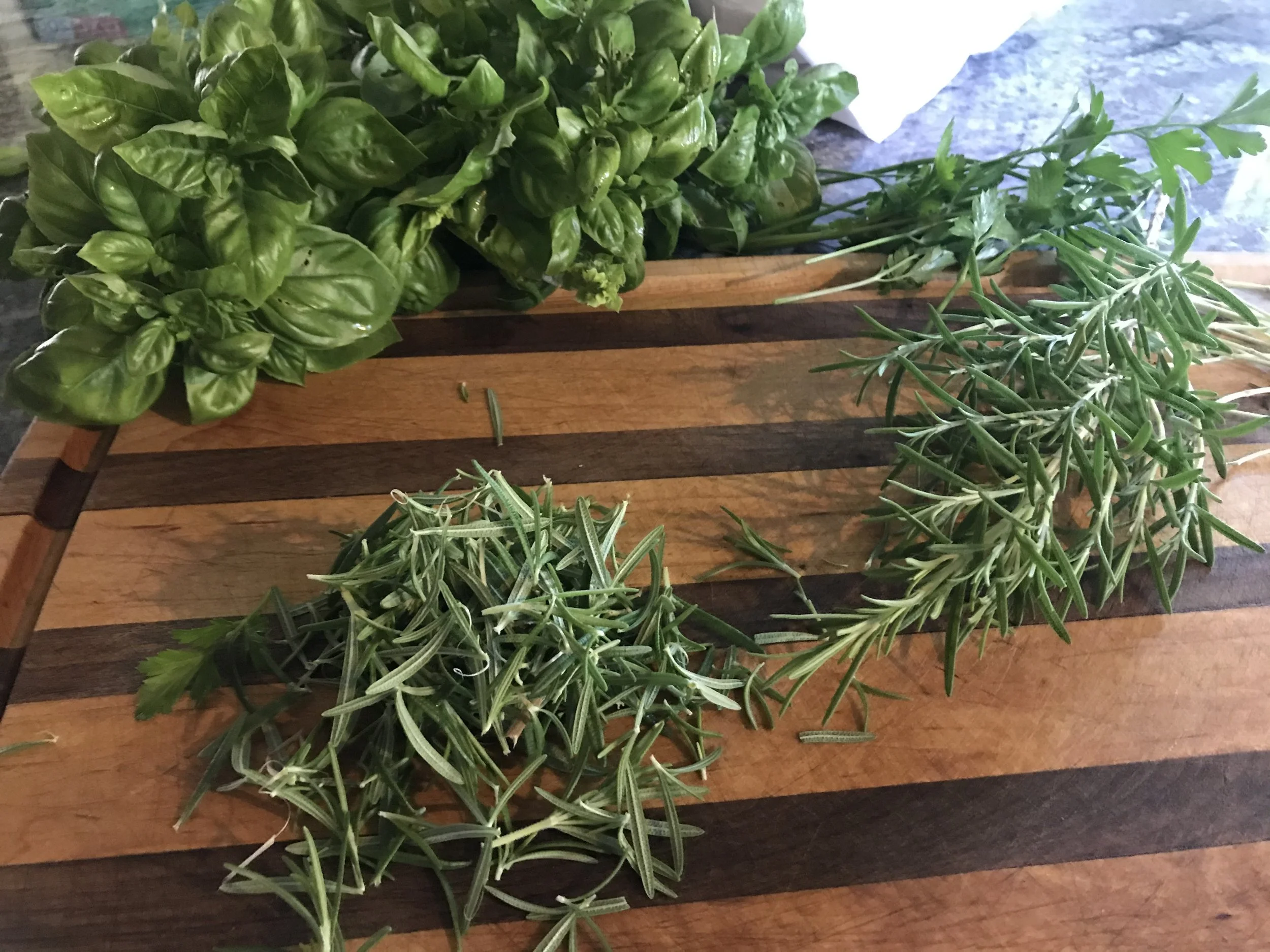 Chopping Herbs