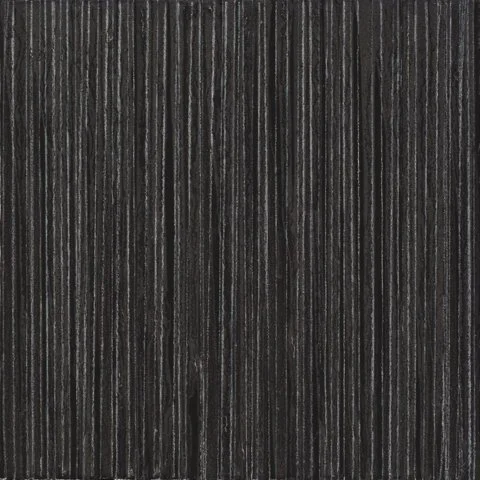 Untitled, 2009. poured oil, graphite on canvas. 20 inches x 20 inches x 2 inches. private collection