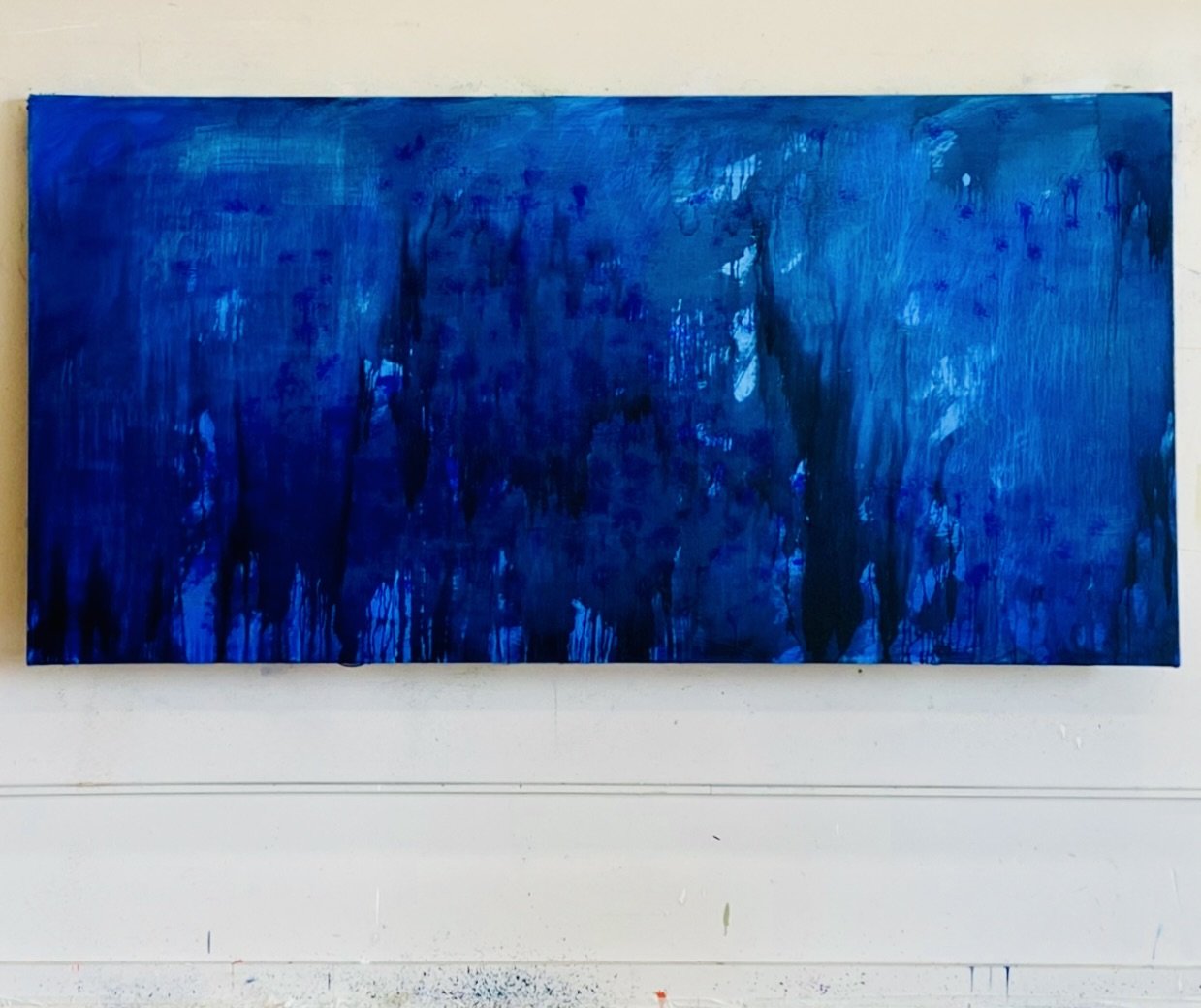 Blue Painting, 2014. oil on linen. 64 inches x 80 inches x 2 inches. private collection