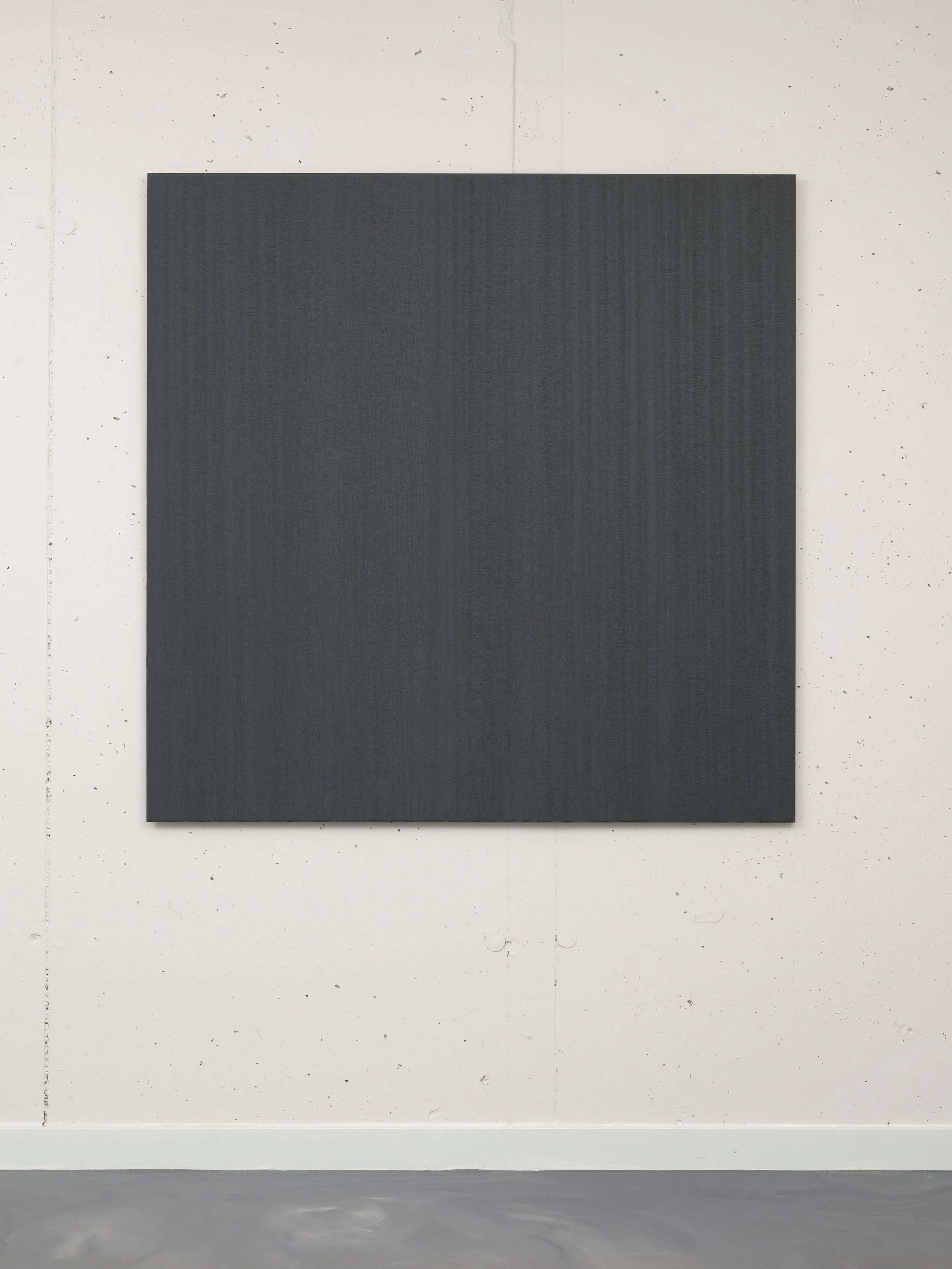 Essential Structure, 2012. poured oil, graphite on aluminum panel.60 inches x 60 inches x .33 inches