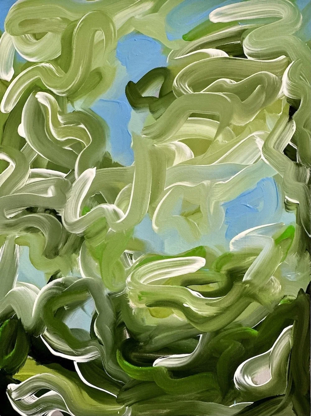 Untitled, 2024. Oil on linen. 27 inches x 19 inches x 2 inches.