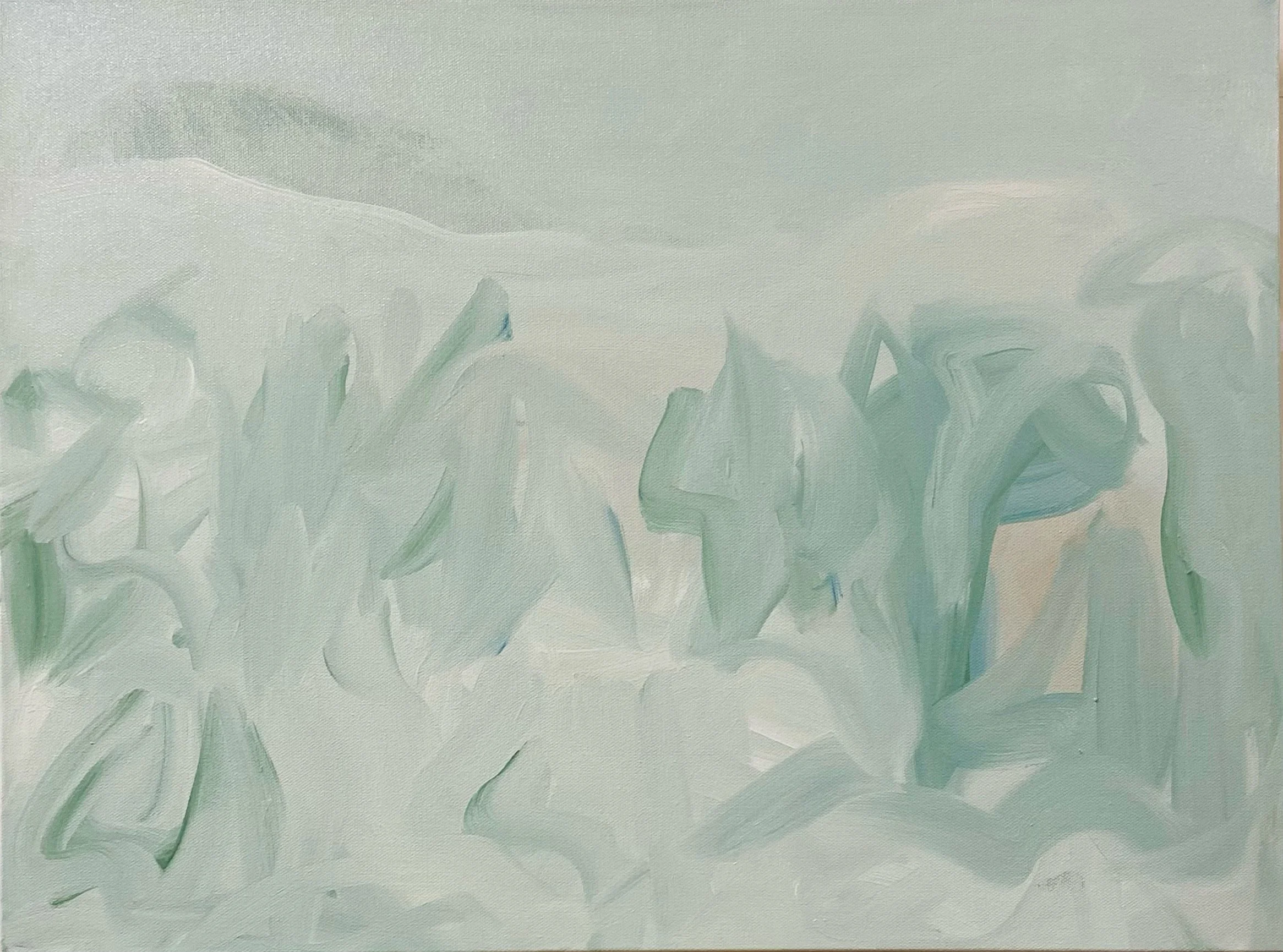 after Morandi, 2023. oil on linen. 26 inches x 34 inches x 2 inches