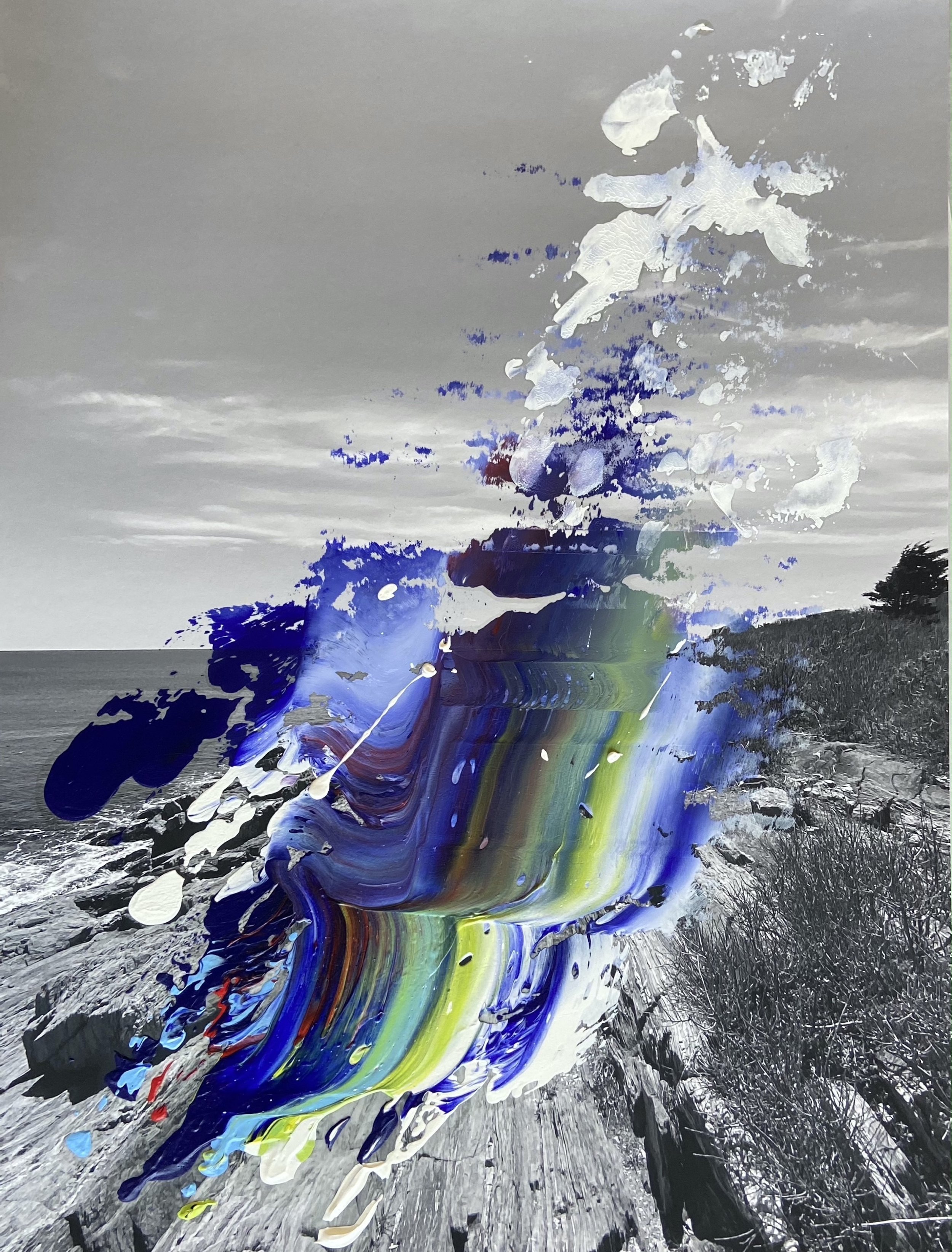 Will's Strait, III - Oil Paint, Digital Chromogenic Images on Moab Paper, 24 inches x 18 inches x 3 inches