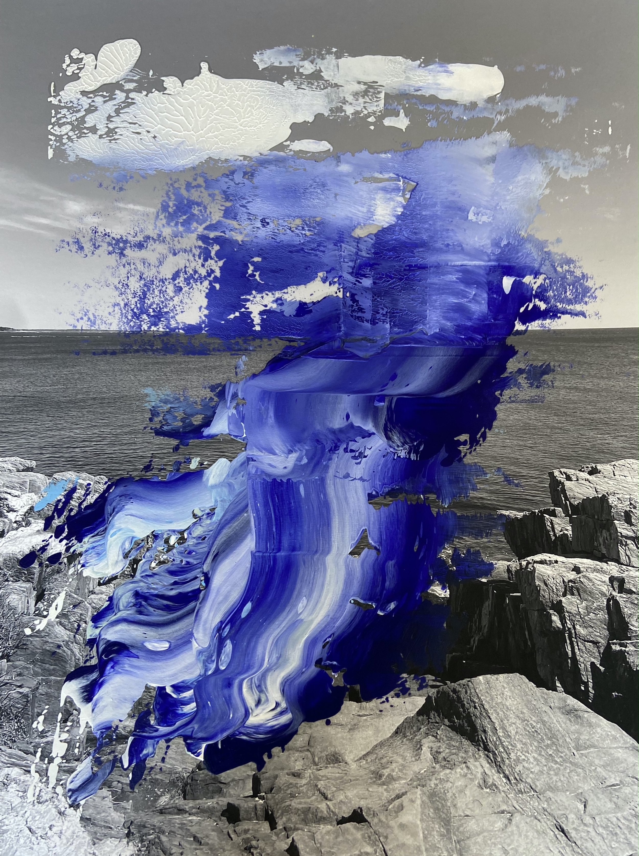 Will's Strait I - Oil Paint, Digital Chromogenic Images on Moab Paper, 24 inches x 18 inches x 3 inches