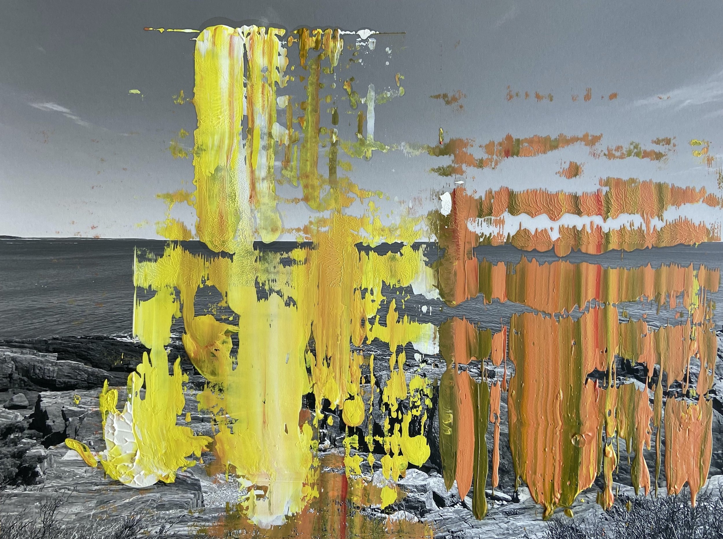 Will's Strait, II - Oil Paint, Digital Chromogenic Images on Moab Paper, 18 inches x 24 inches x 3 inches
