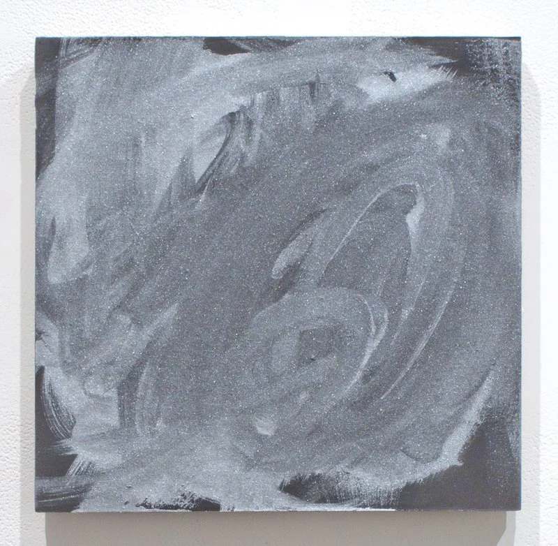 Unititled, 2014. oil, mineral, graphite on aluminum panel. 12 inches x 12 inches x .25 inches. private collection