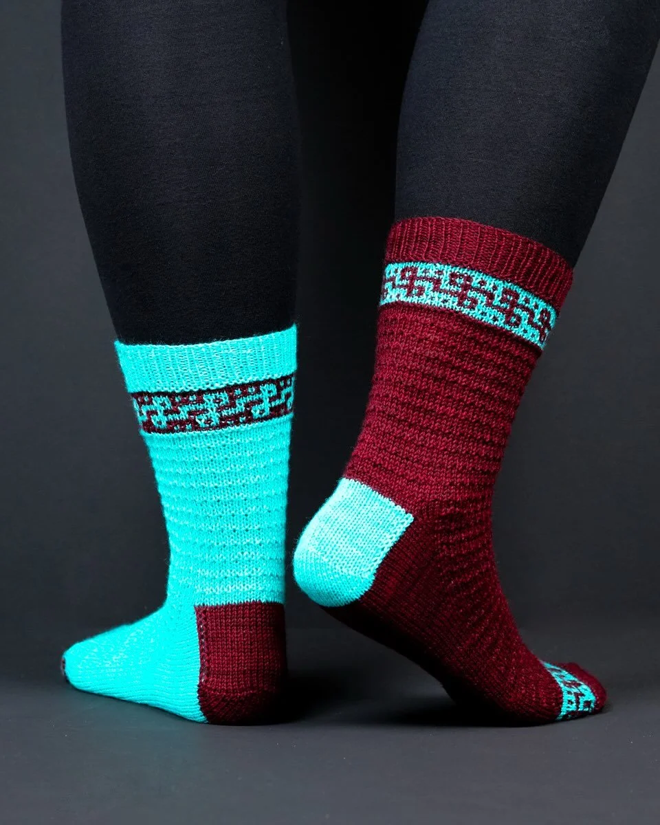 These Drax-inspired socks are the next pattern in my Socks of Guardians collection and are now available! Use code ✨GALAXY✨ to get the entire collection for ONLY $7!

While I called these socks, &lsquo;Over My Head,&rsquo; they are very much inspired