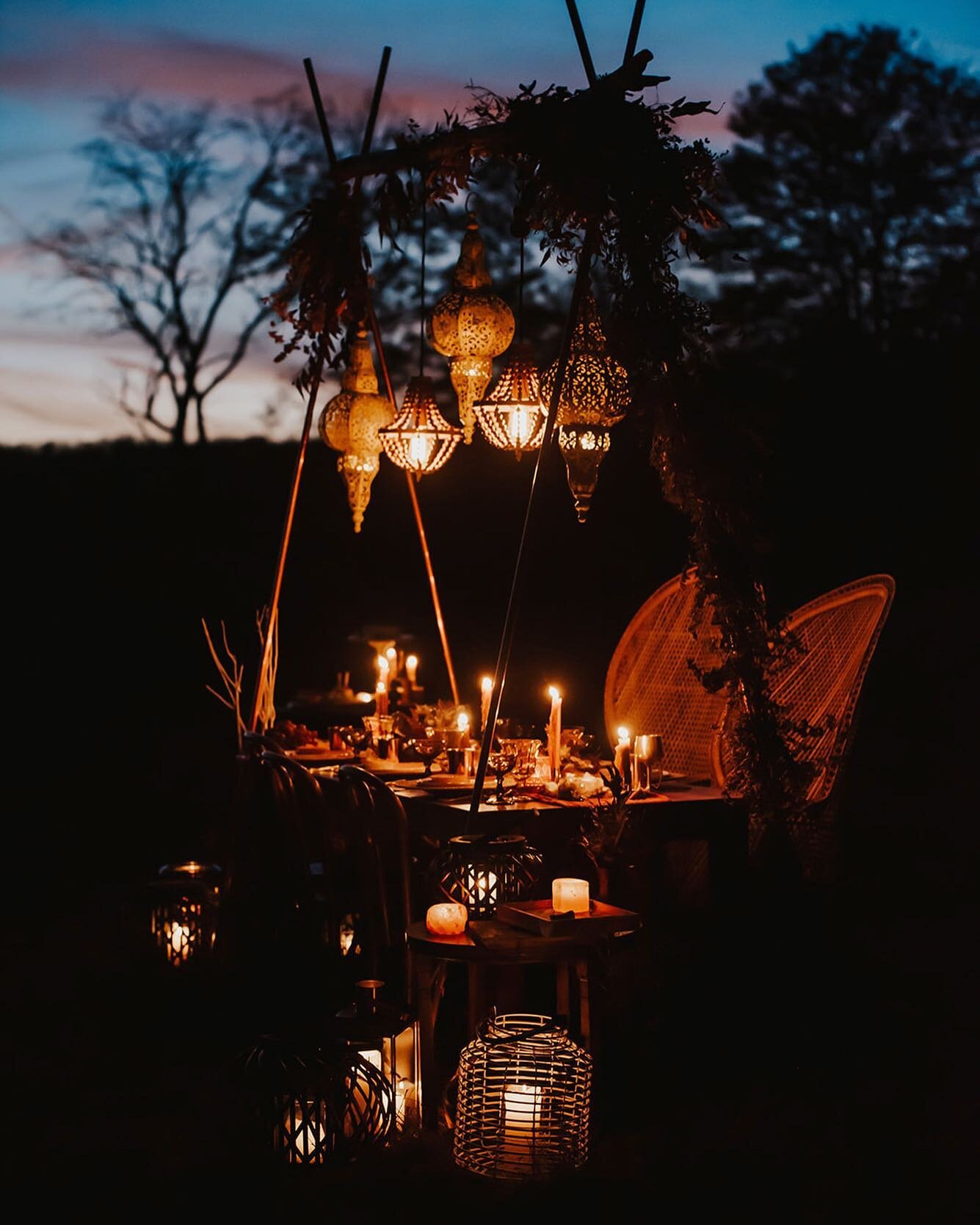 Alluring midnight gathering in the forest of dreams. // #ellaandcompanyweddings // 📷: @thegrays.co #canaanvalley #wvweddingsmag #thomaswv