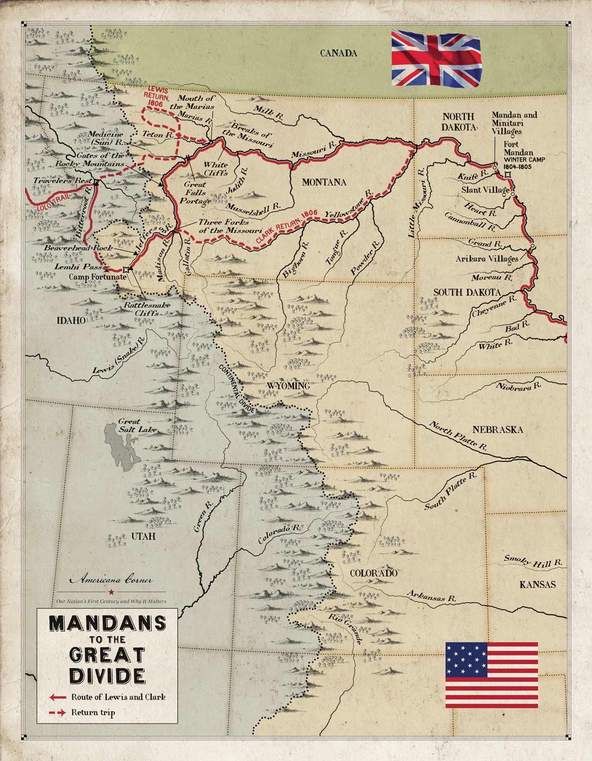 Lewis and Clark Expedition, Part 5: The Corps of Discovery Winters with the Mandans