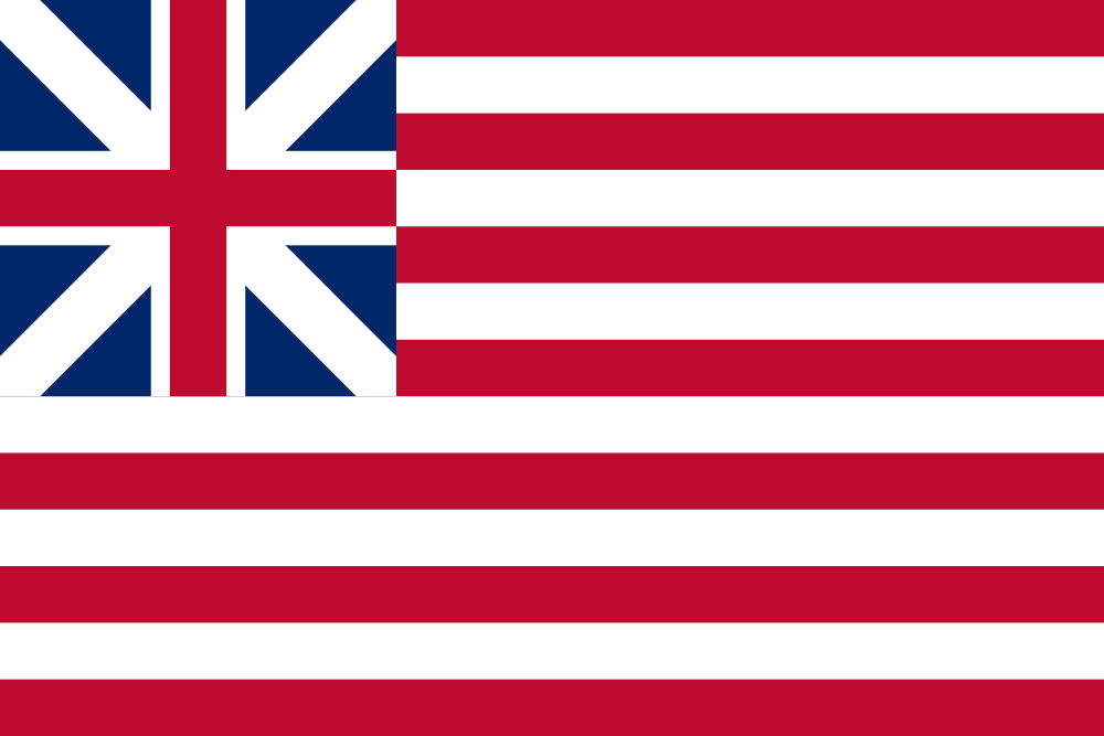 British And American Flag Revolutionary War