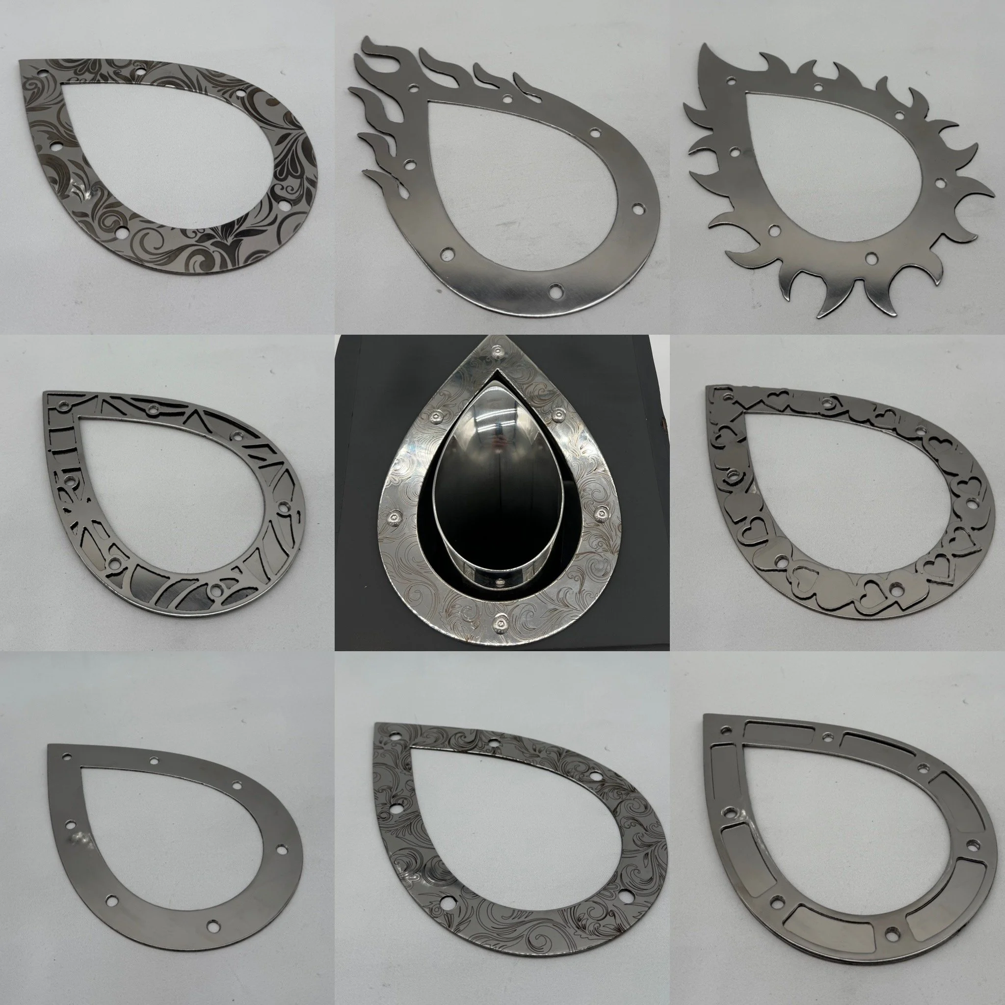 Tear Drop Trim Plates For Exhaust or Wastegate