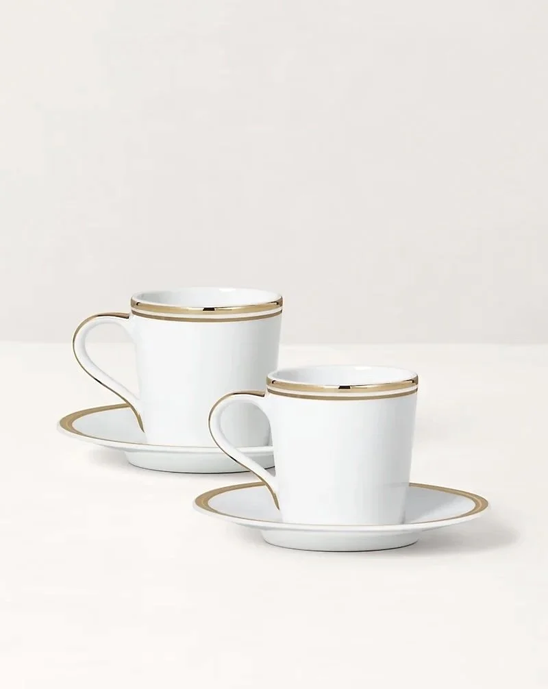 gold rimmed espresso cups 