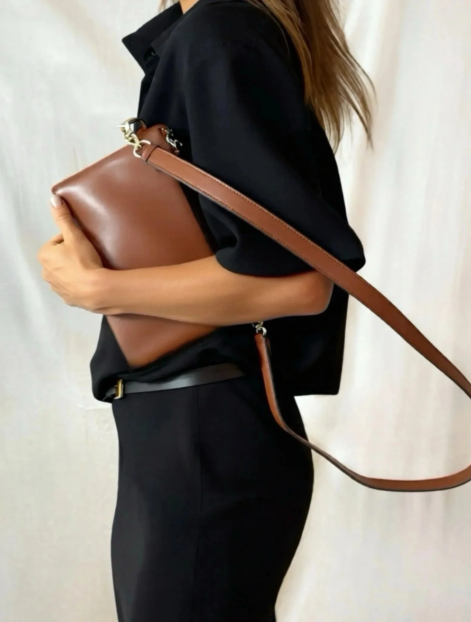 THE MINI SIDE HUSTLE COGNAC / SILVER