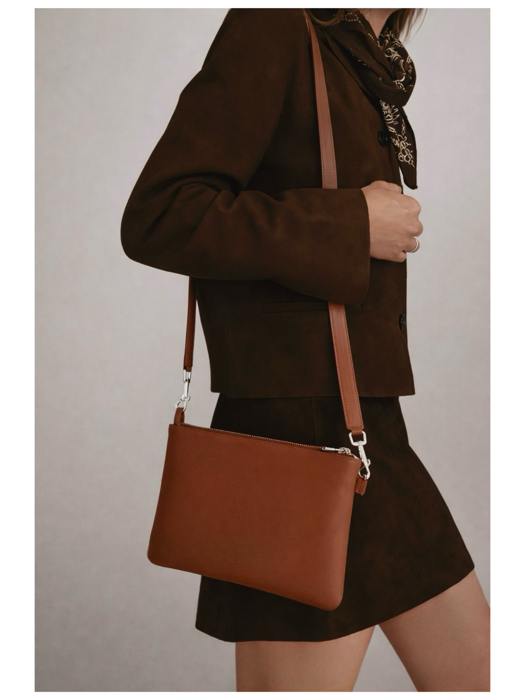 THE MINI SIDE HUSTLE COGNAC / SILVER