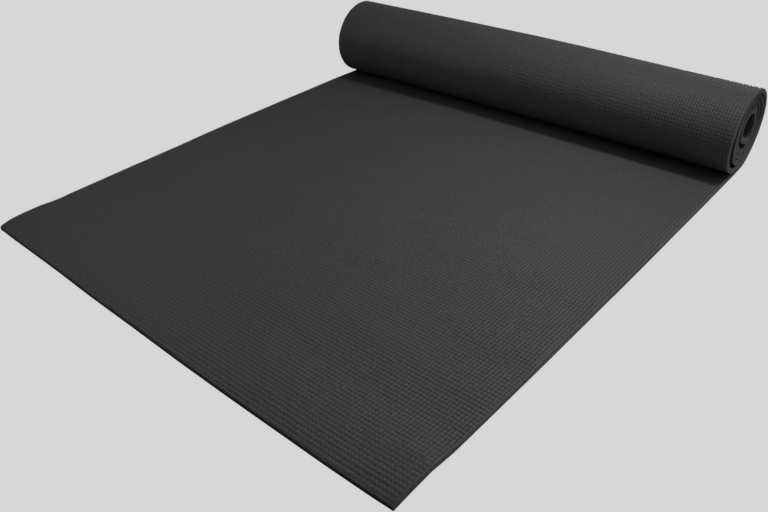 black yoga mat