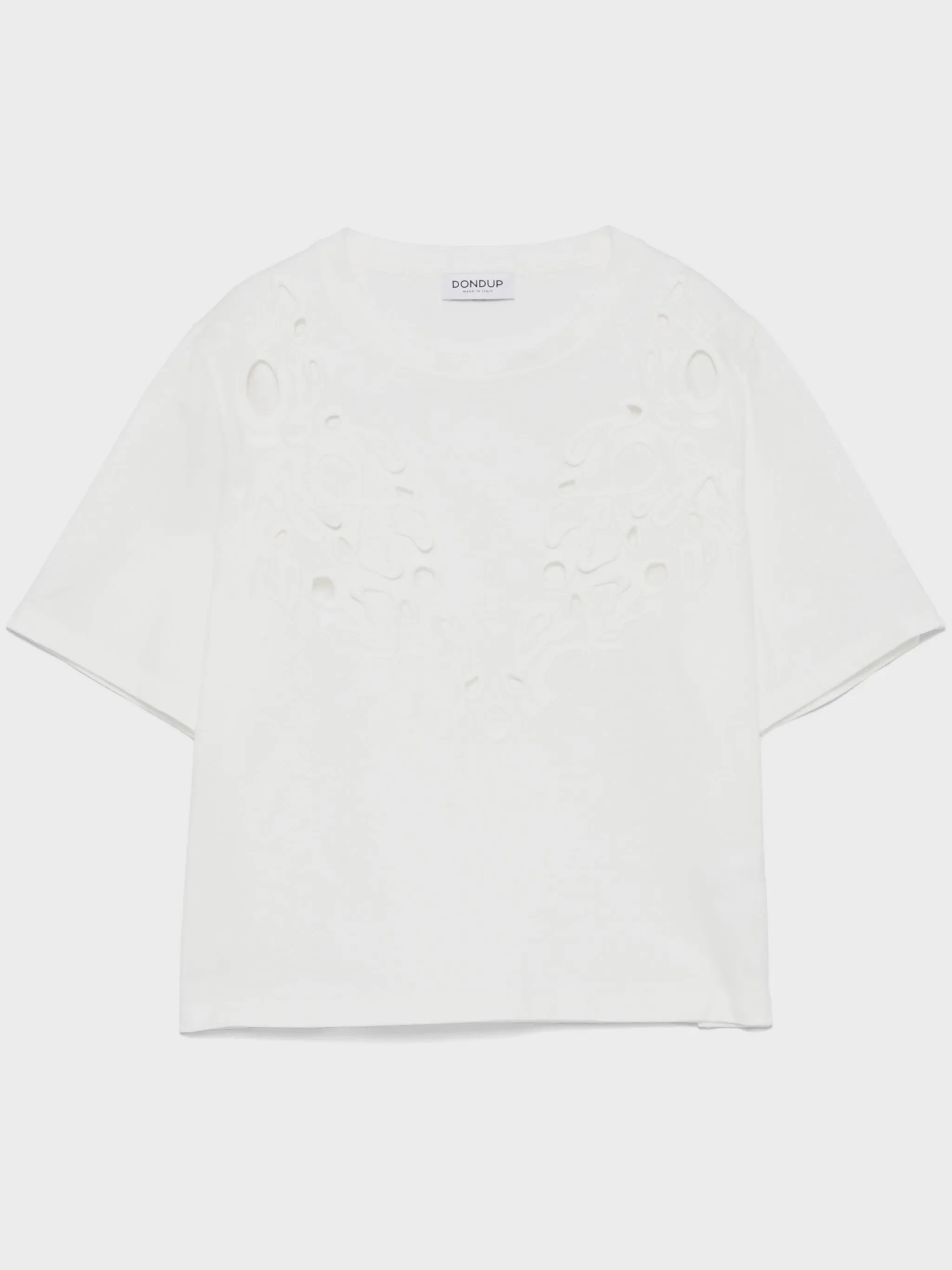 embroidered crew neck 