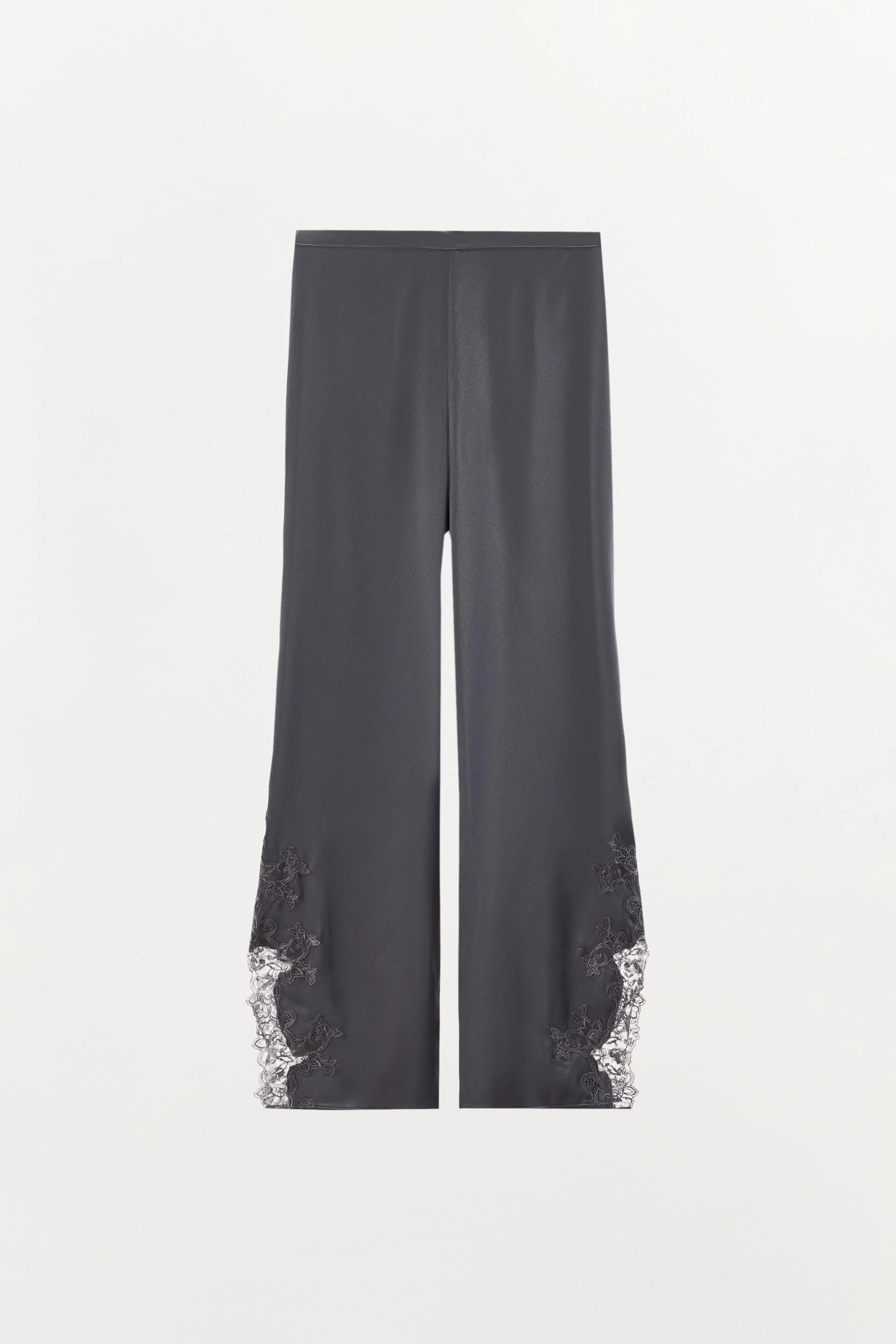 lace inset lounge pants
