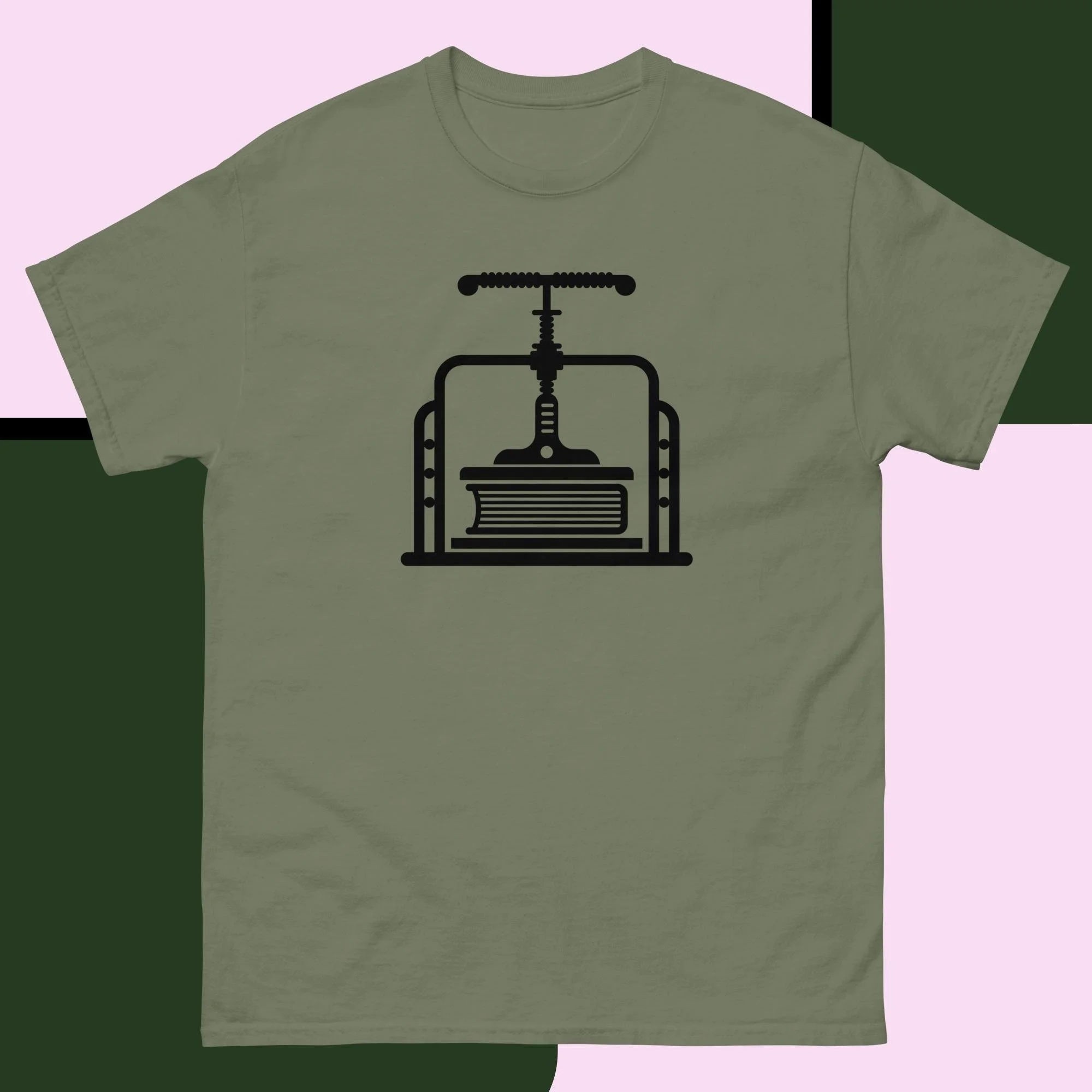 unisex-classic-tee-military-green-front-682a6d079f463.jpg