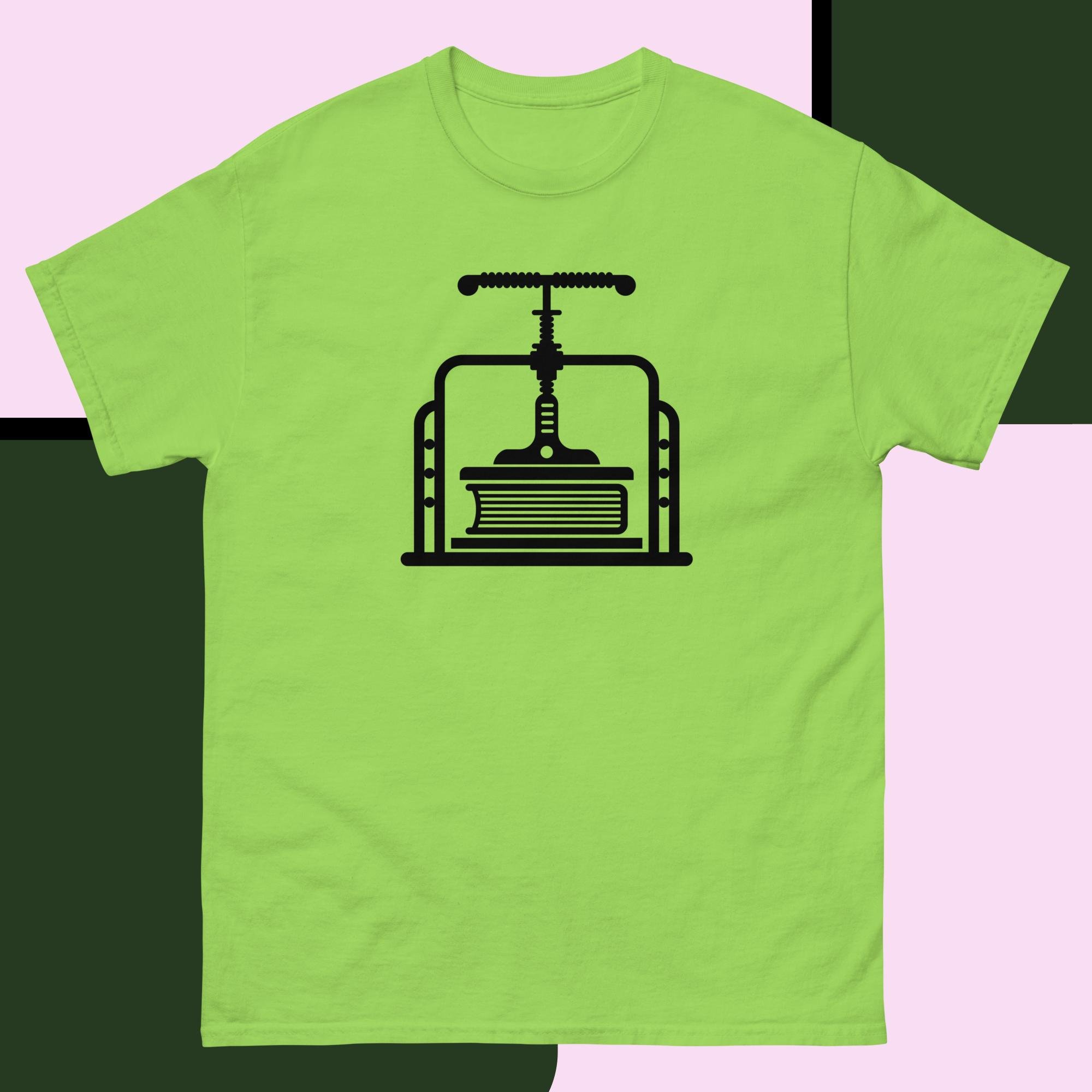 unisex-classic-tee-lime-front-682a6d07a2e2e.jpg