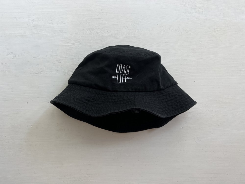 Black Bucket Hat — Chase Life