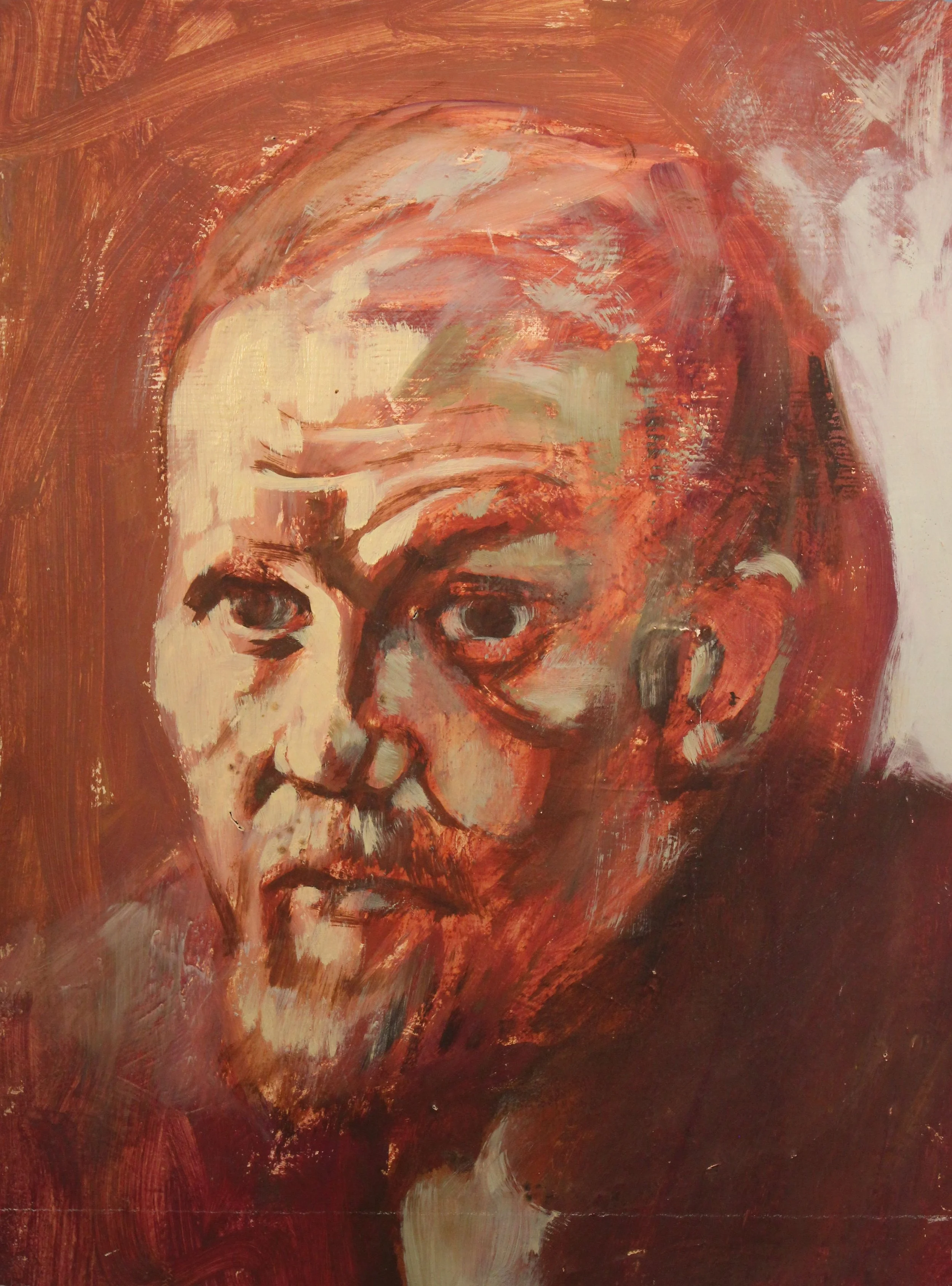 Self-portrait,16x20,no frame,canvas board, by Lewis Parker.JPG