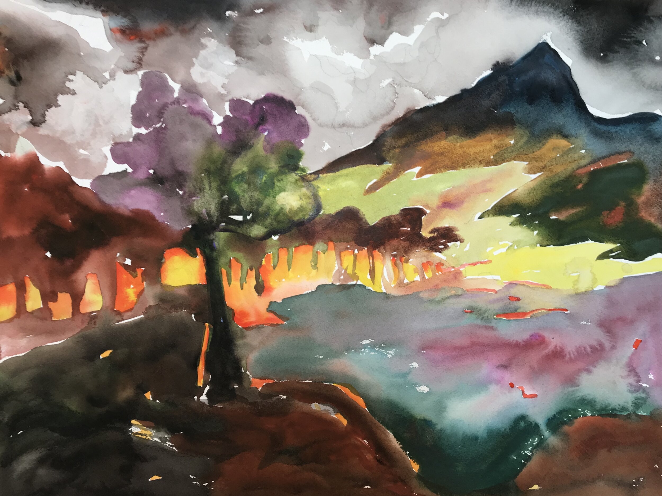Recuerdo, watercolor, 18"x24" image, Valley Watercolor Society 3rd place award, 2018