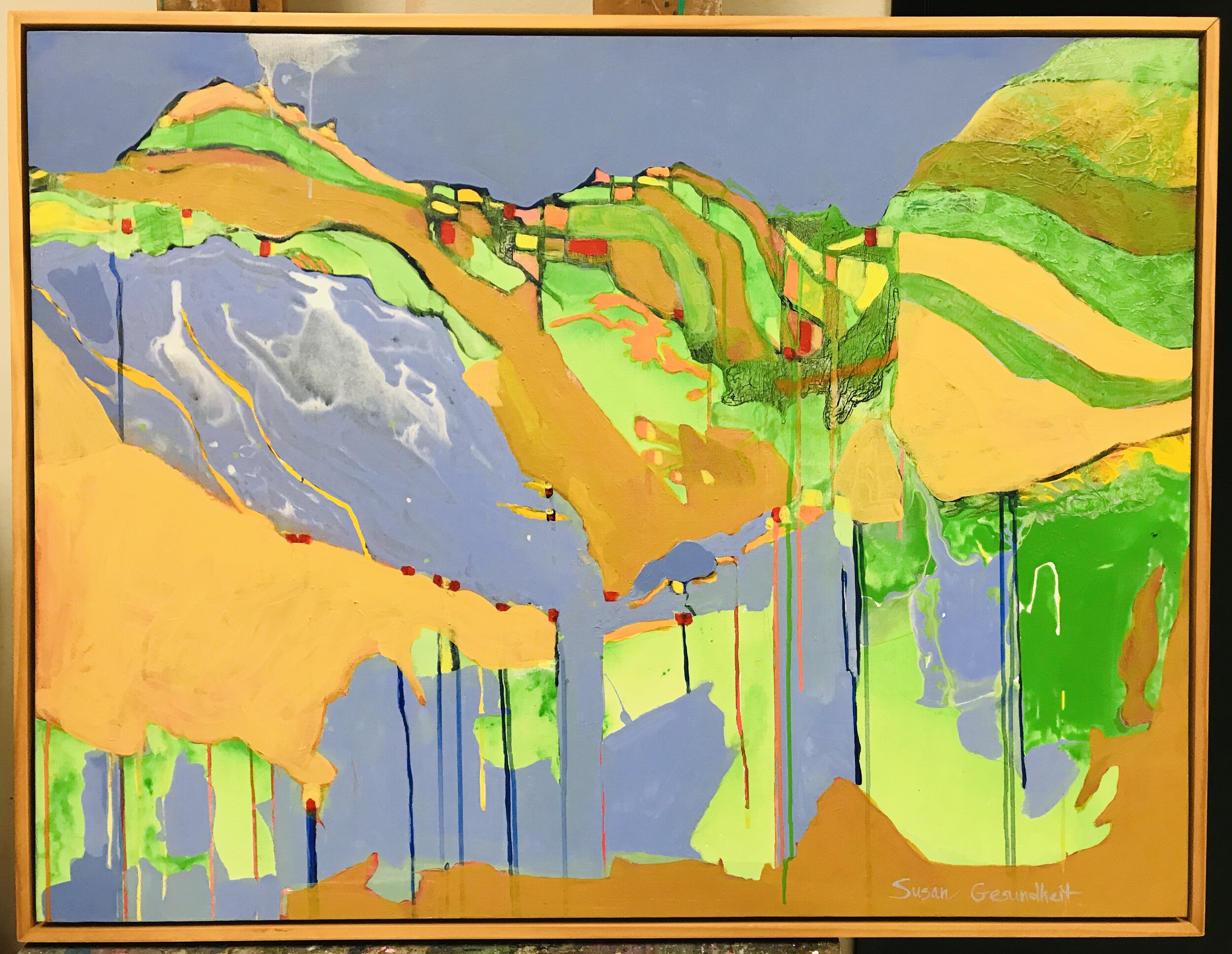 Large Ways, All Ways, acrylic on canvas, 32x42, $1800
