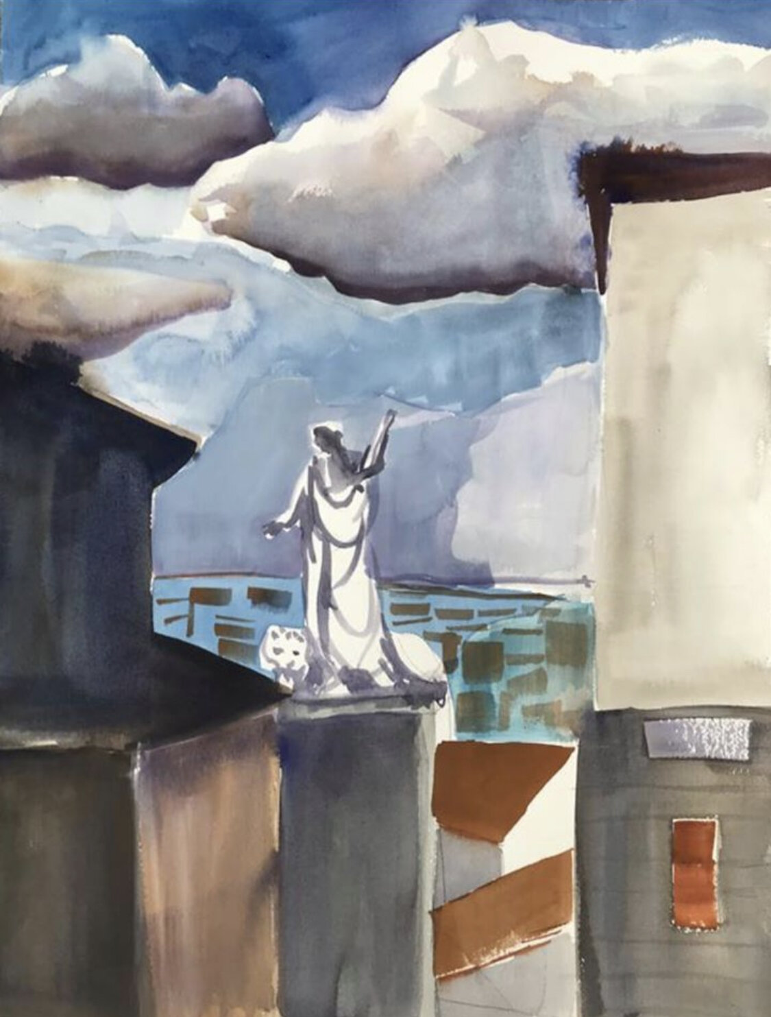 Arezzo, watercolor, 24"x18"