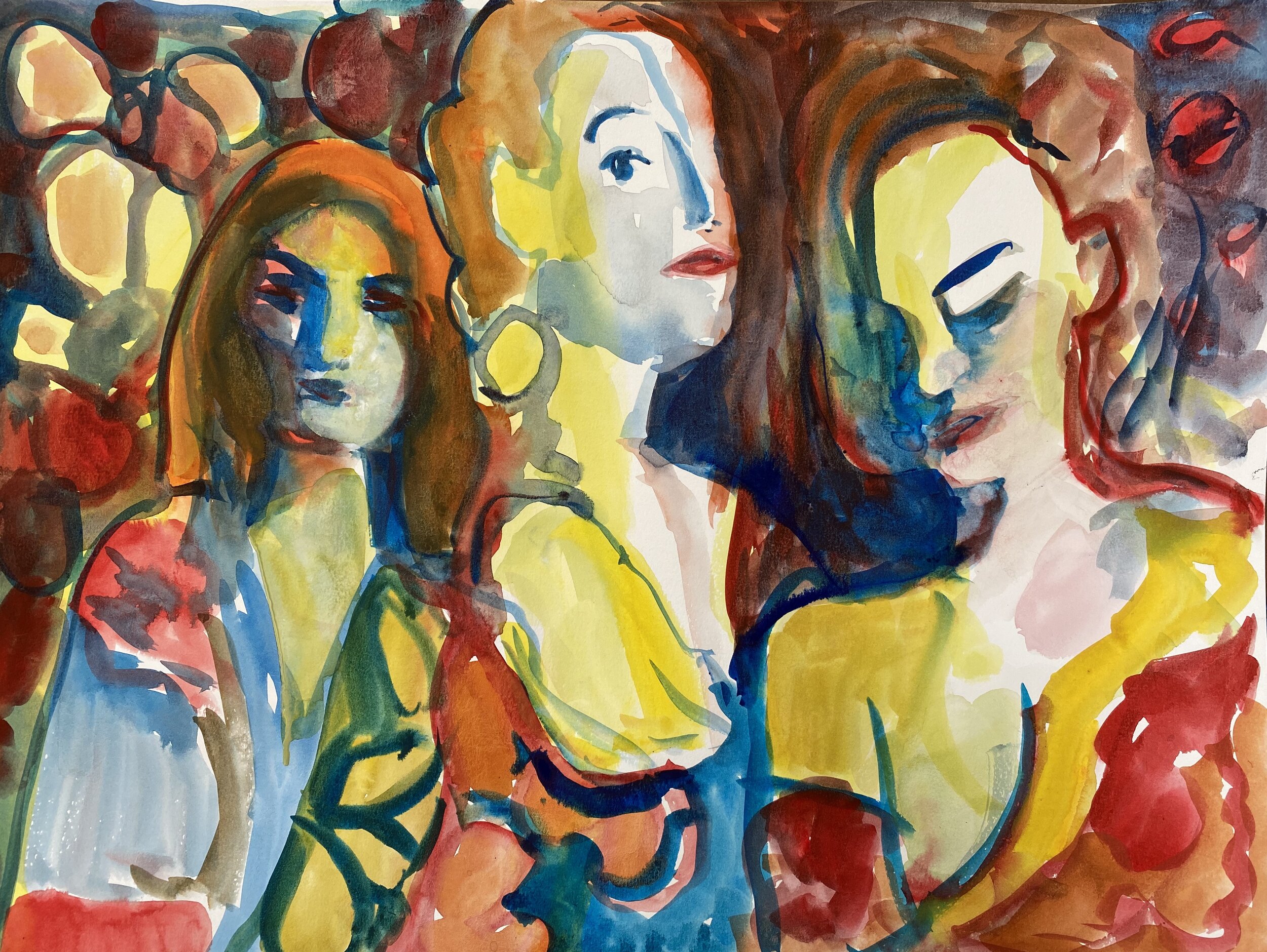 Proximity, watercolor, 18"x24