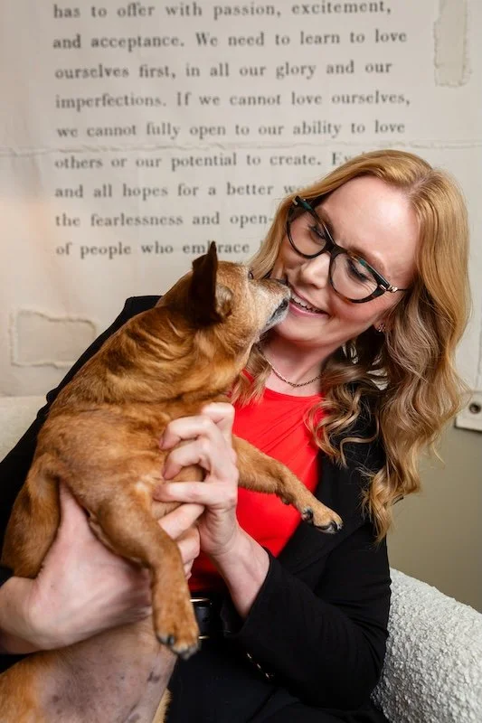 Dr Kristin Lungberg and dog