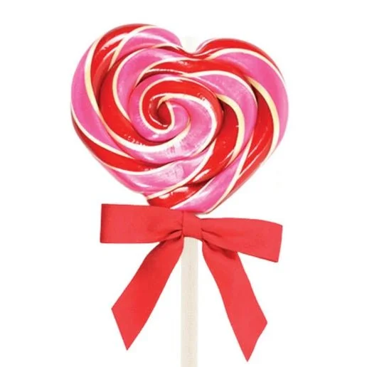 Handmade Heart-Shaped Lollipop - Wild Cherry